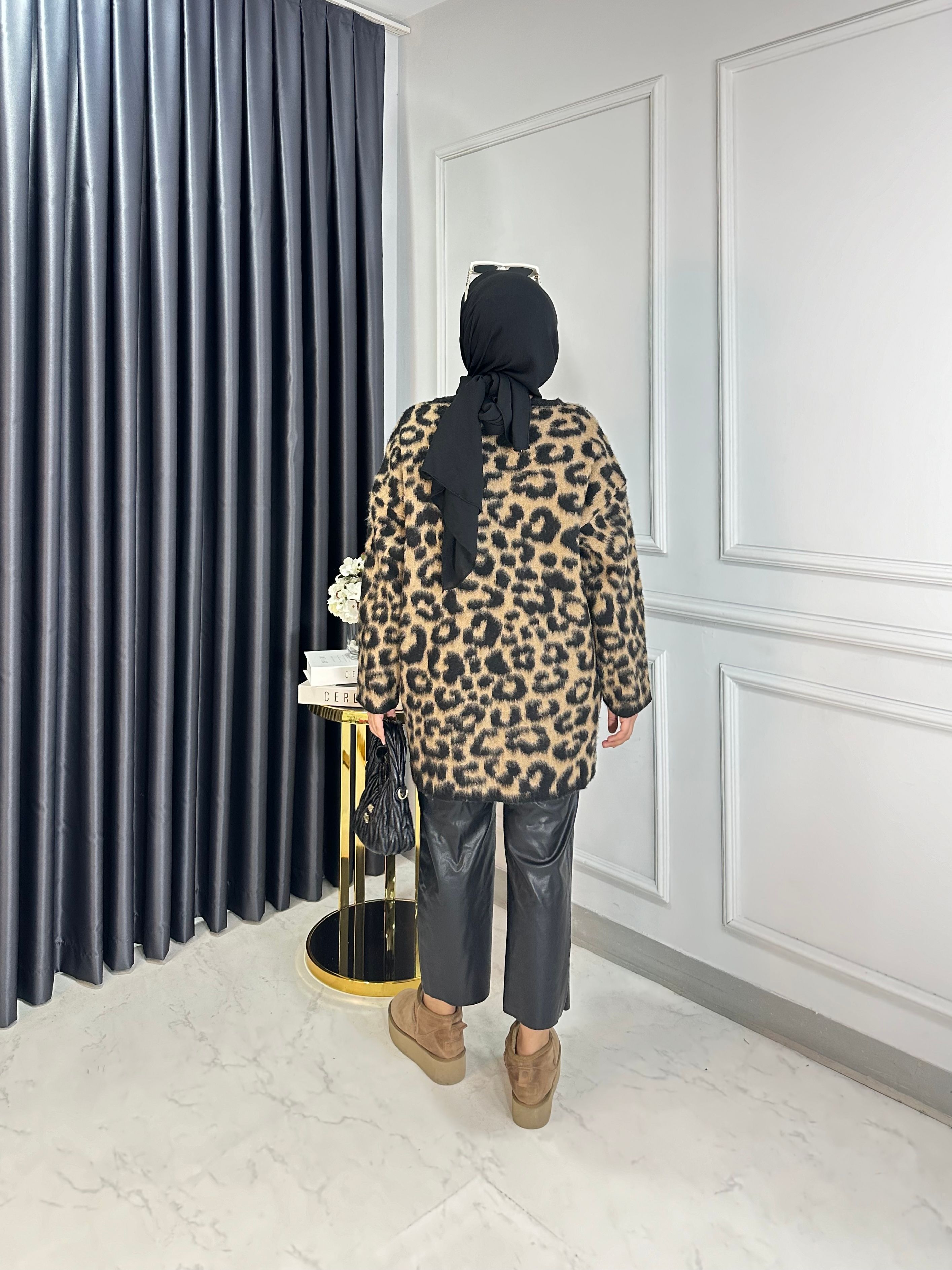 Leopar Yün Hırka