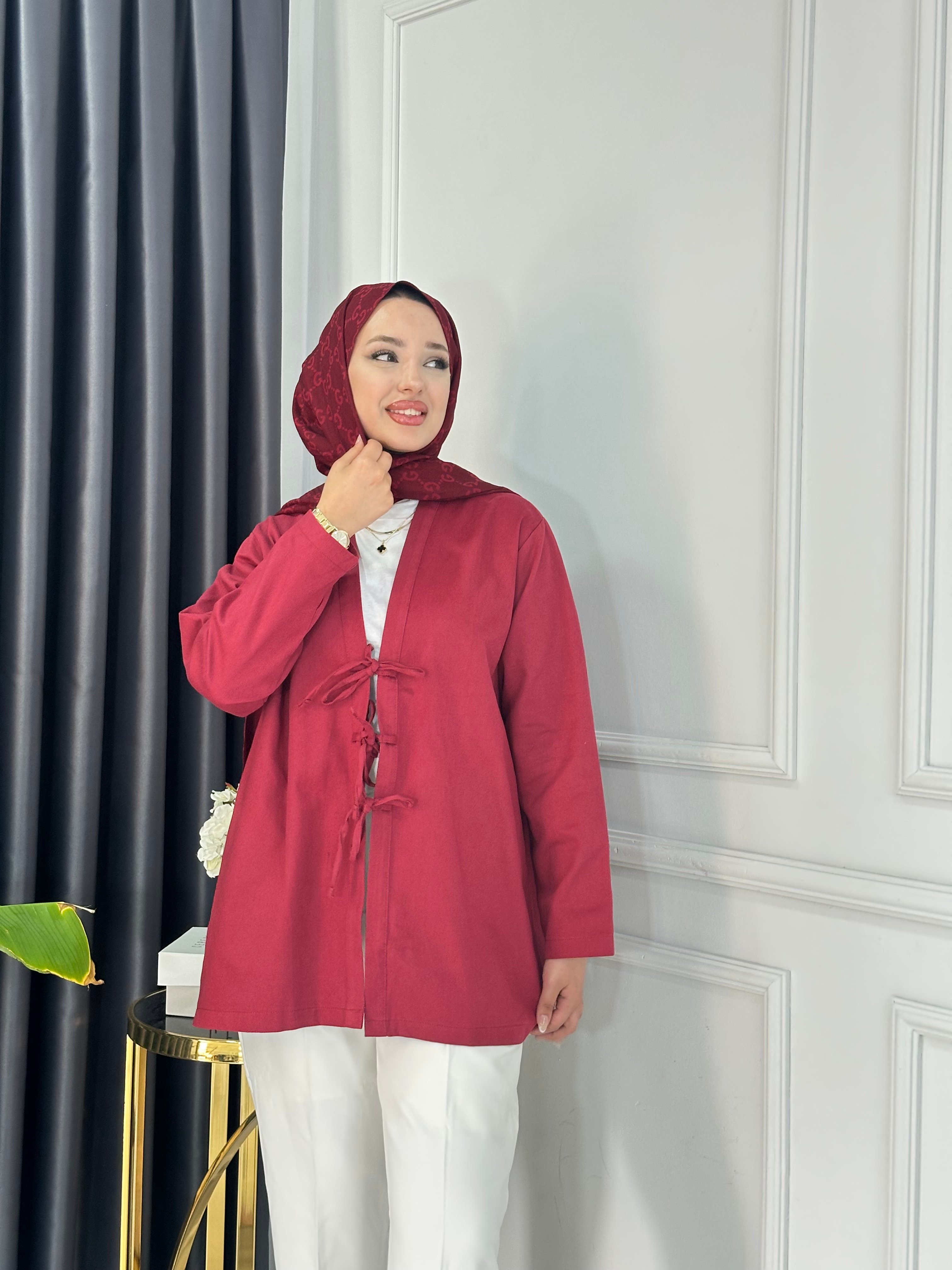 Gabardin Bağlamalı Ceket