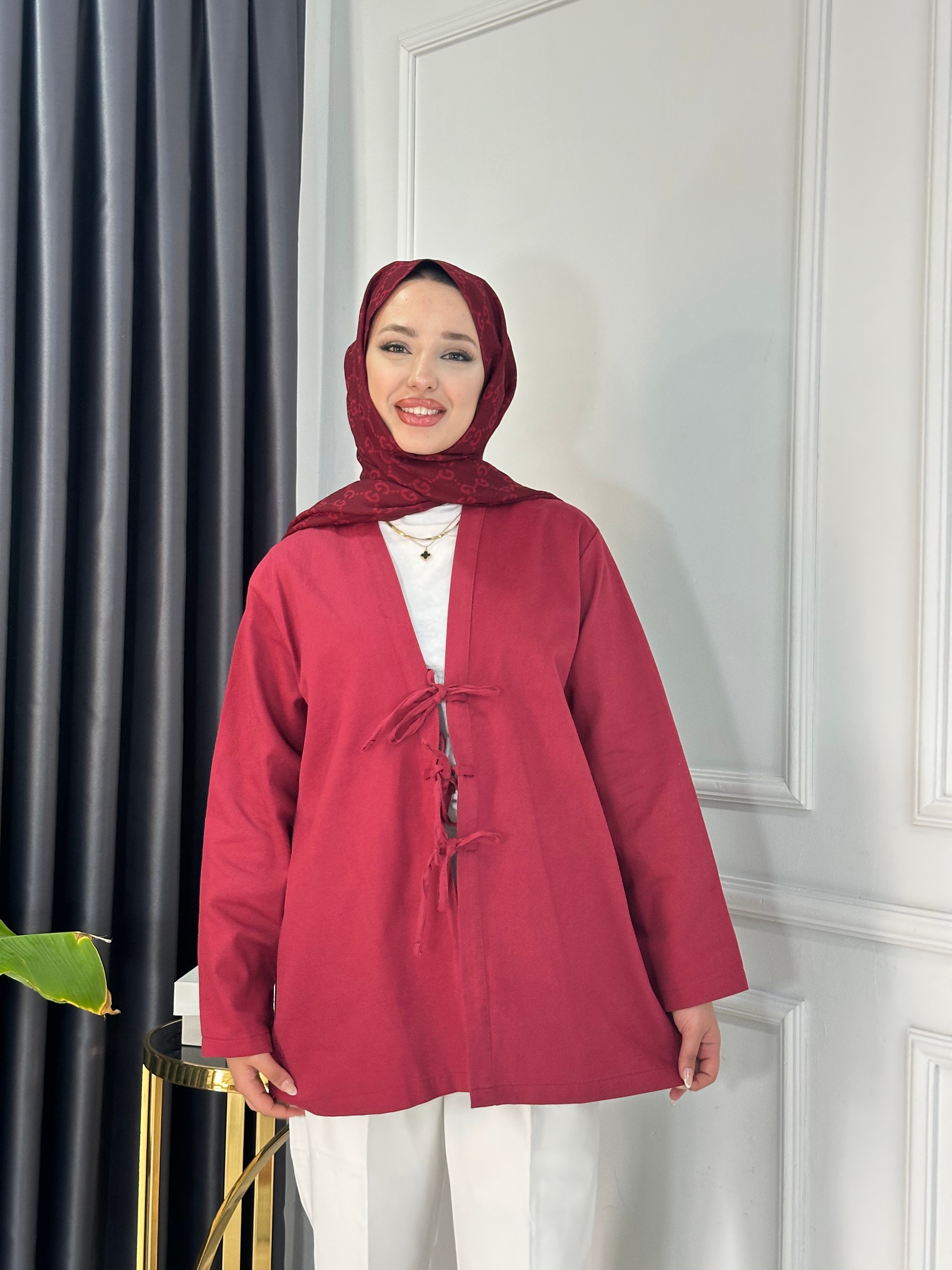 Gabardin Bağlamalı Ceket