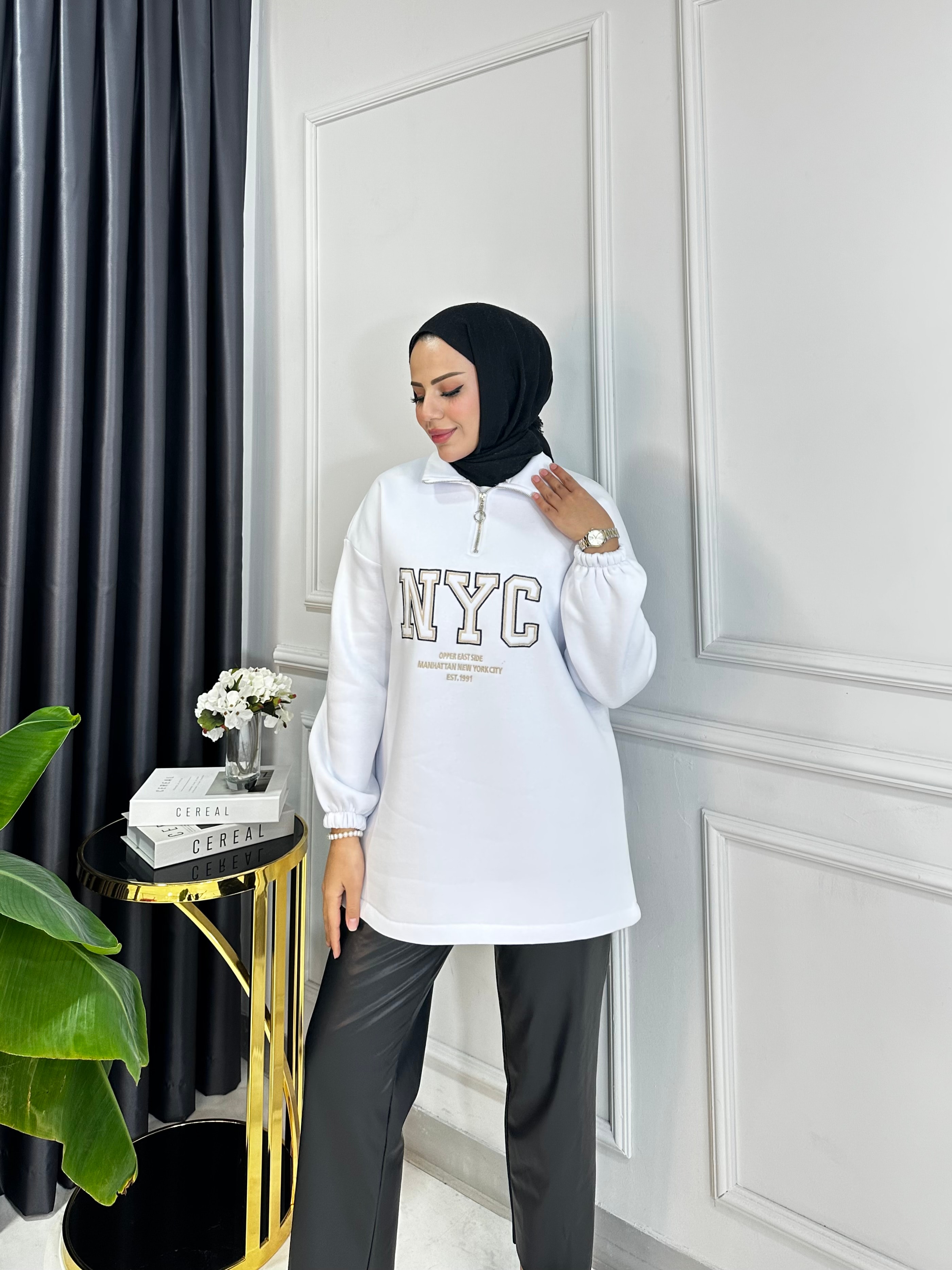 Nyc Şardonlu Sweat