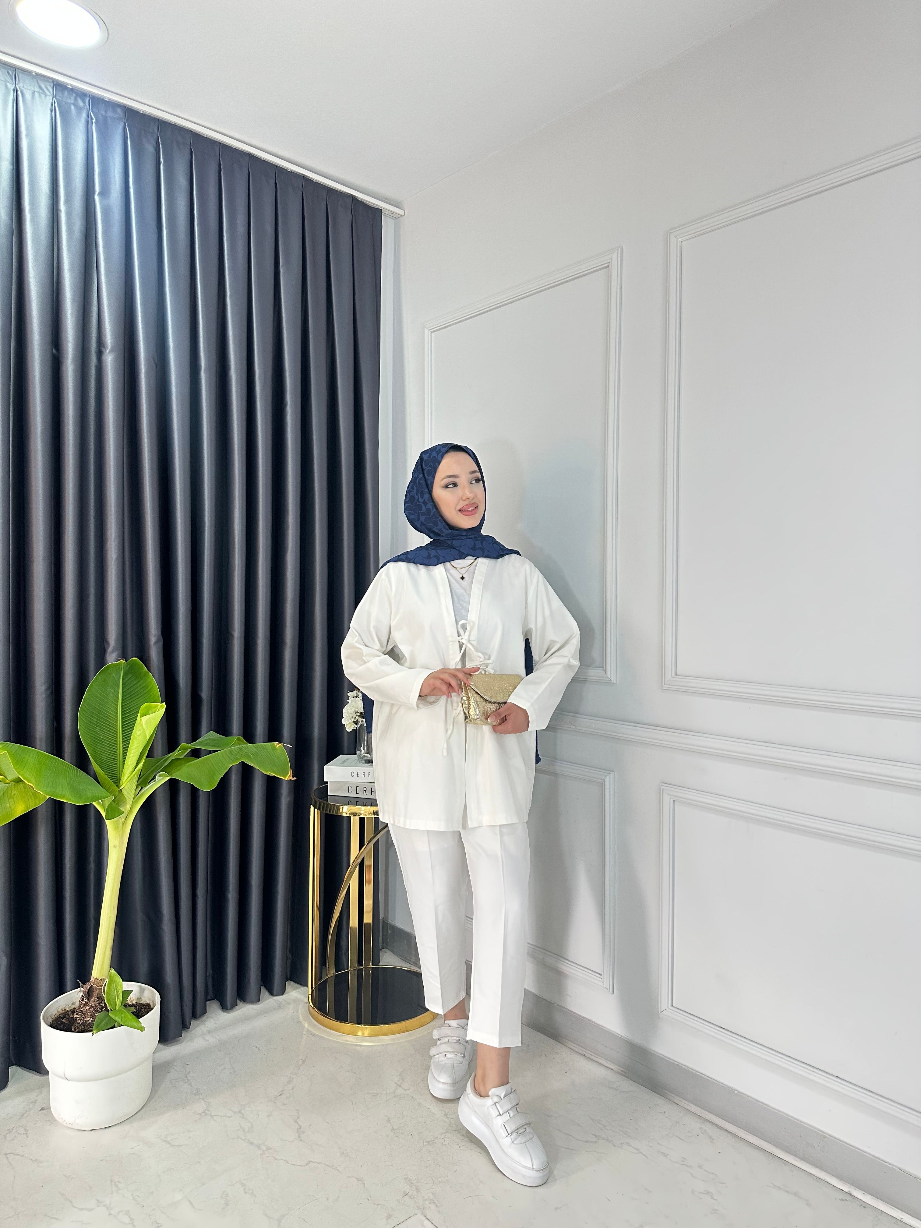 Gabardin Bağlamalı Ceket