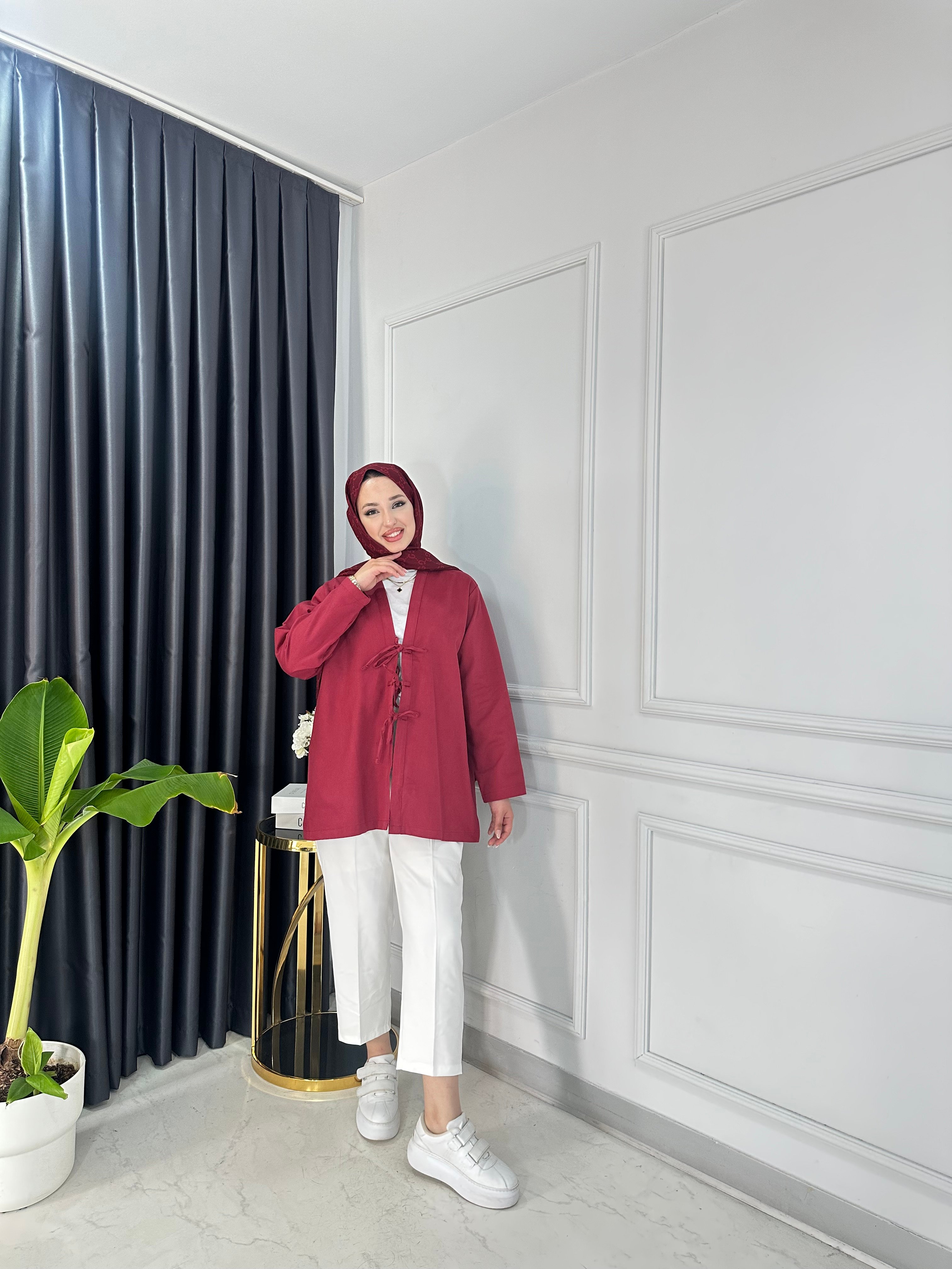 Gabardin Bağlamalı Ceket