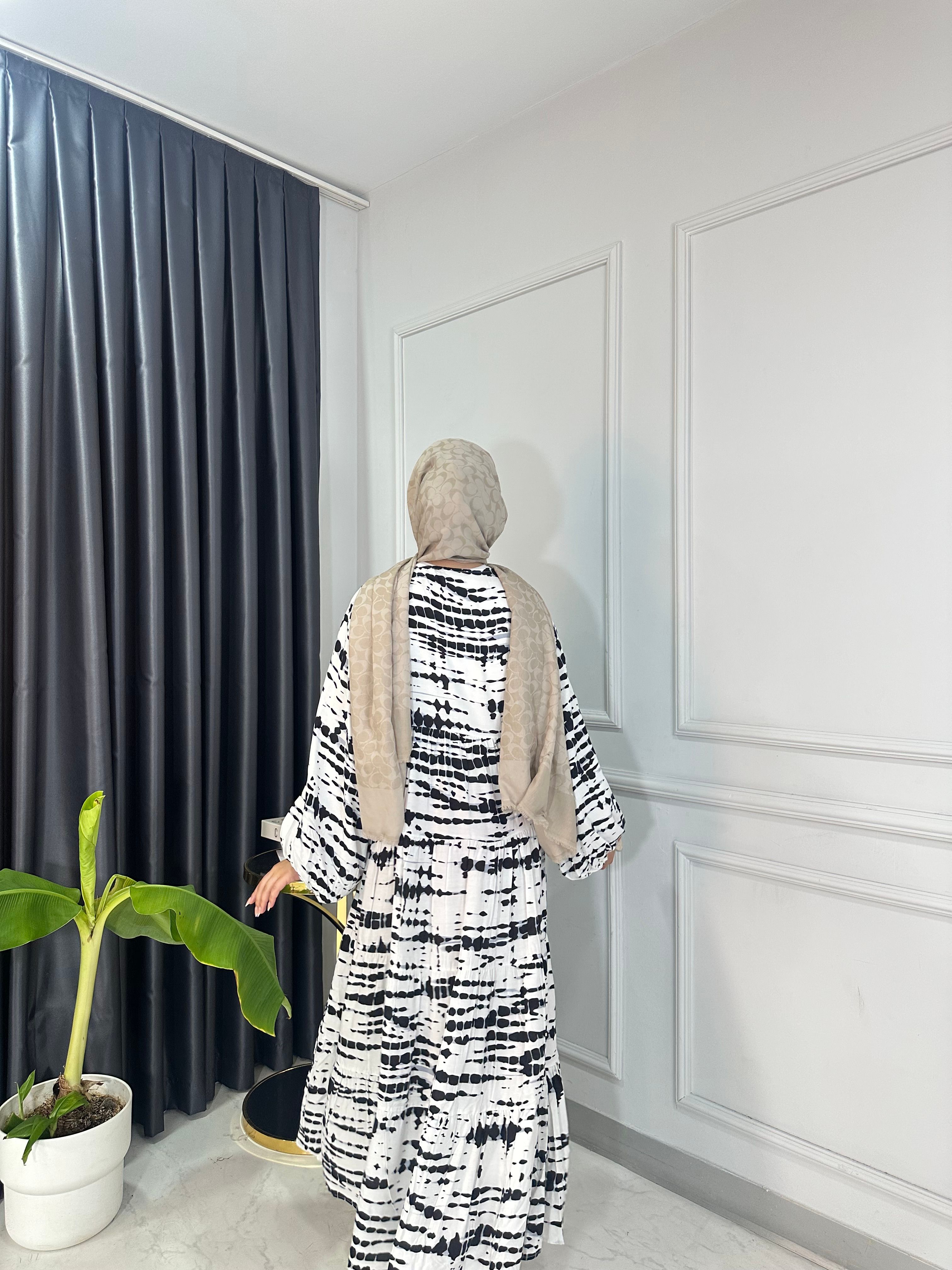 Batik Viskon Elbise