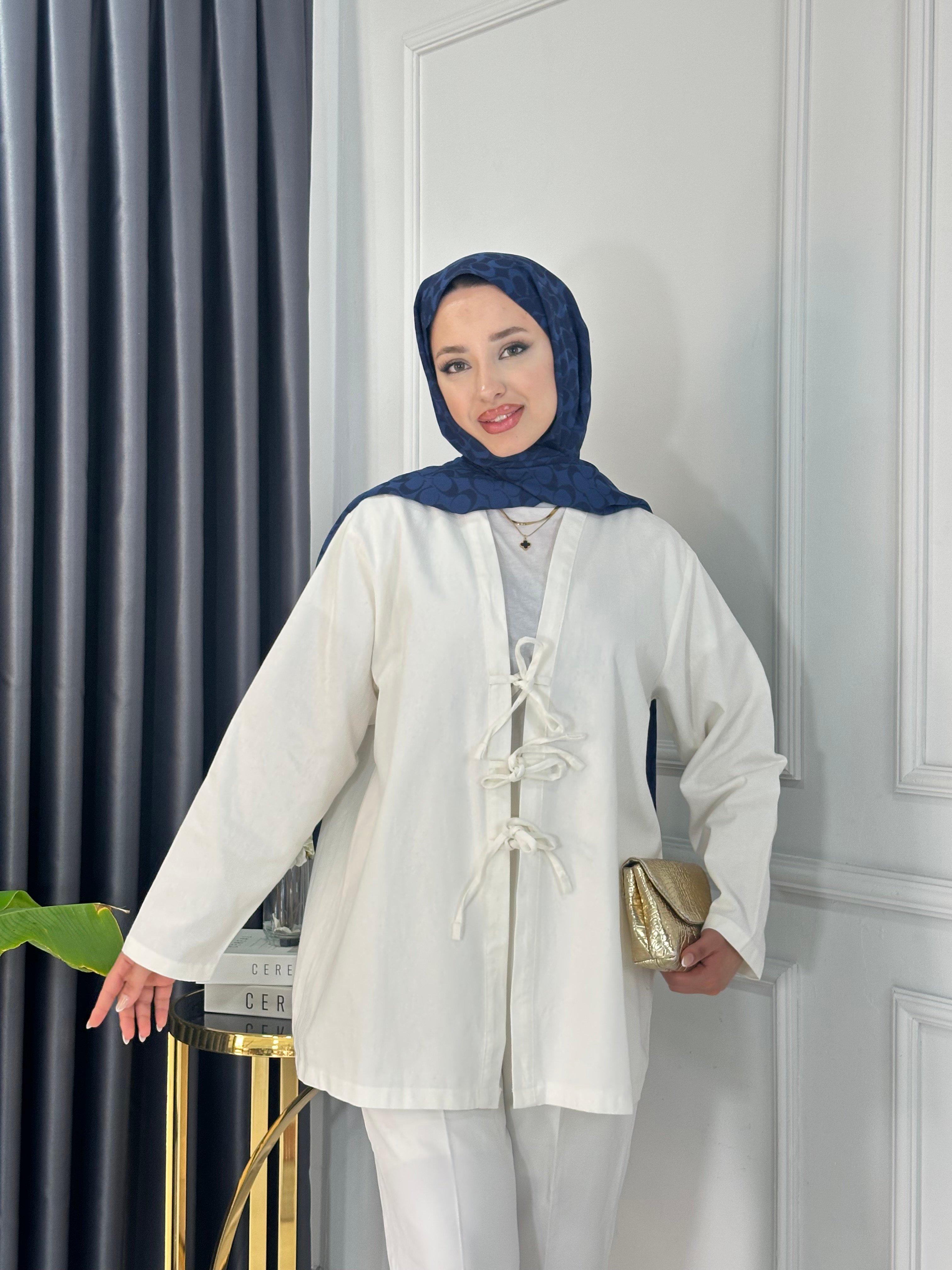 Gabardin Bağlamalı Ceket