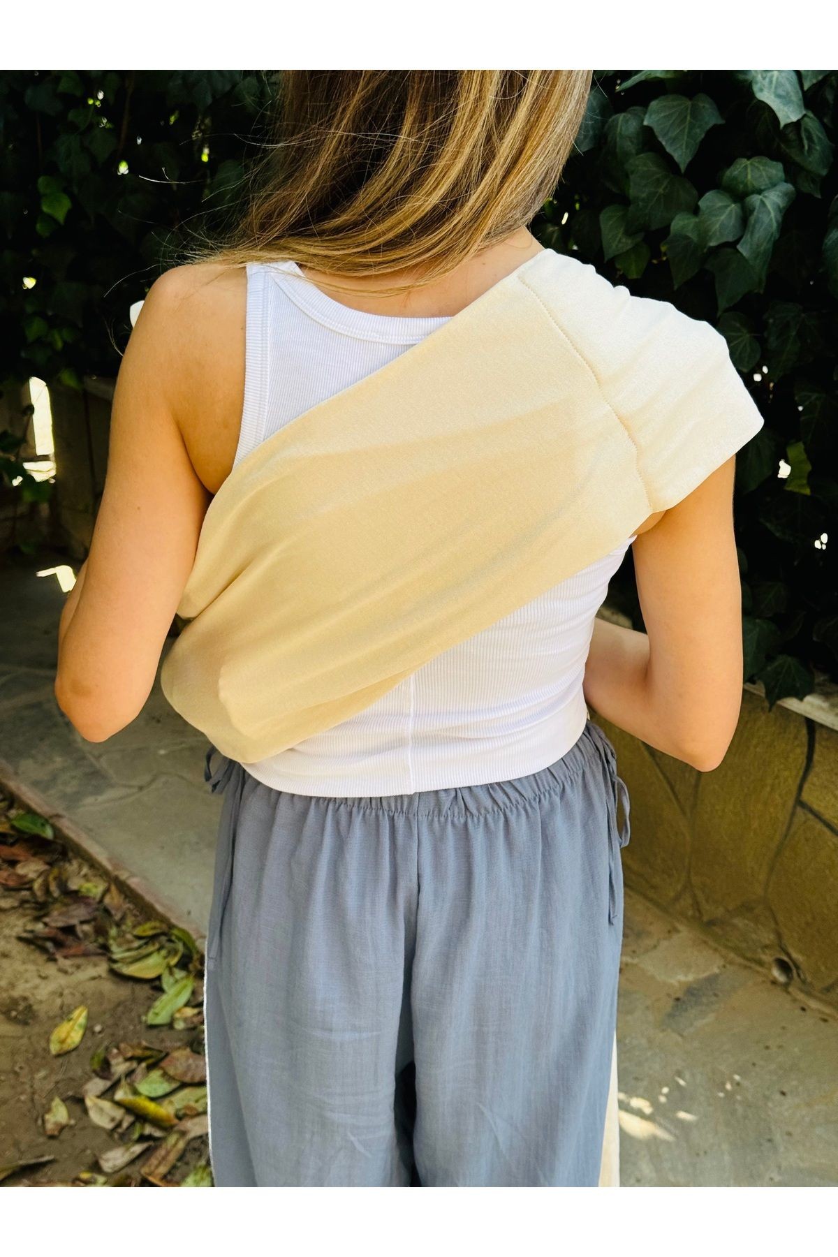 Anakucağı Esnek Halkalı Cepli Bebek Taşıma Şalı, Bebek Askısı Wrap Sling