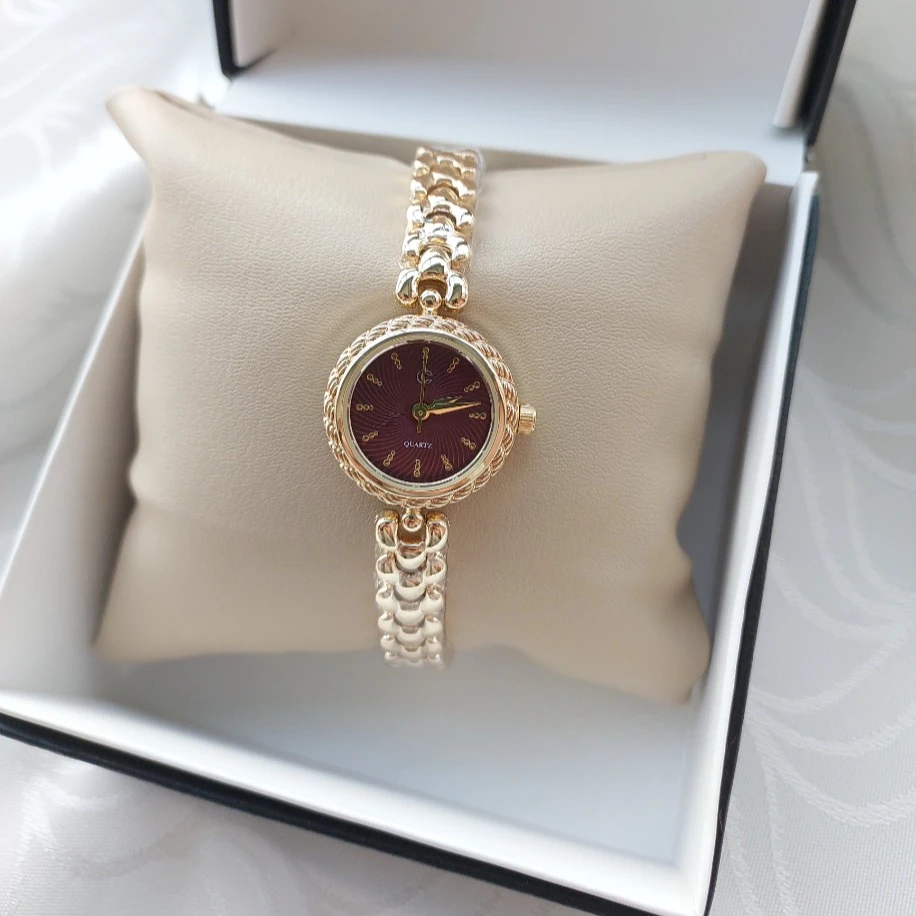 Elegance Gold Bordo Saat
