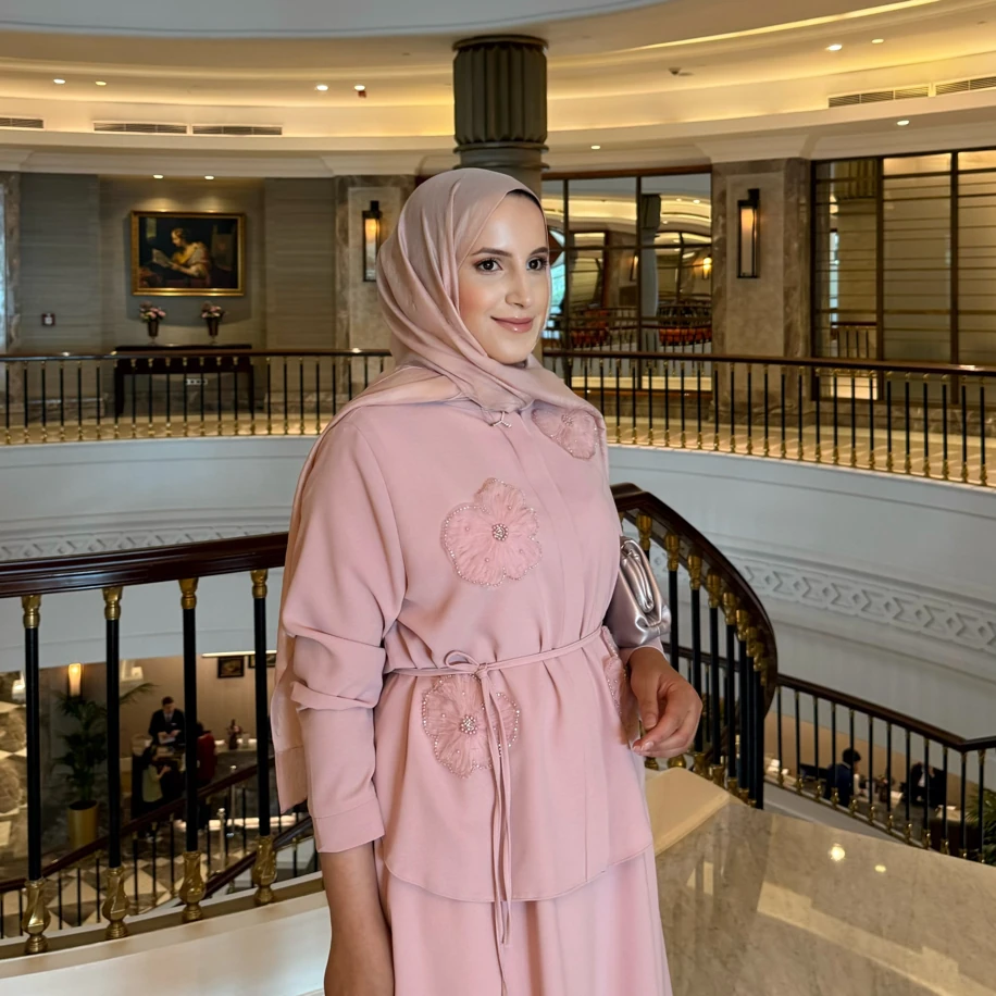 Gül detay dantel takım 