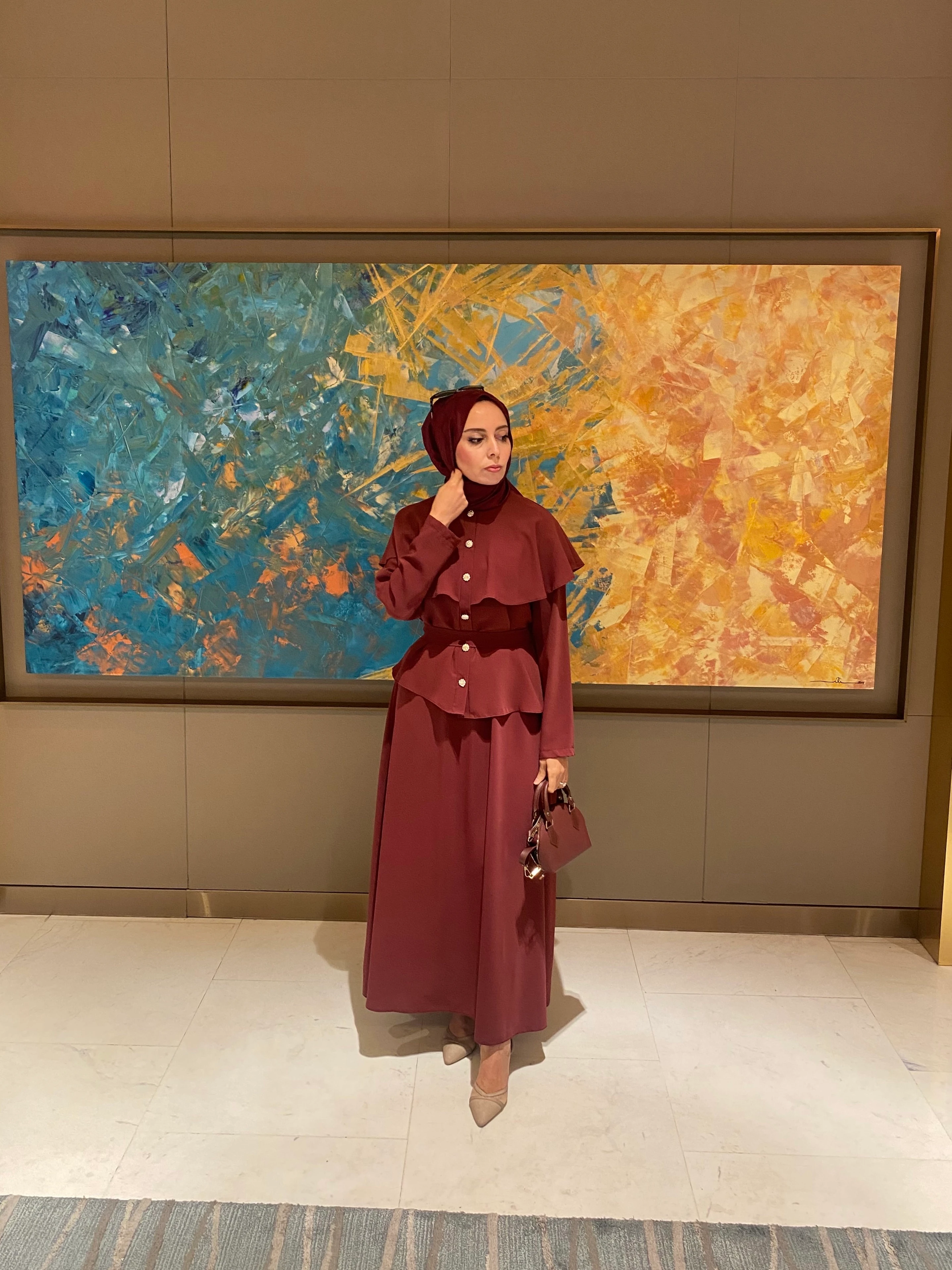 pelerinli etek takım 