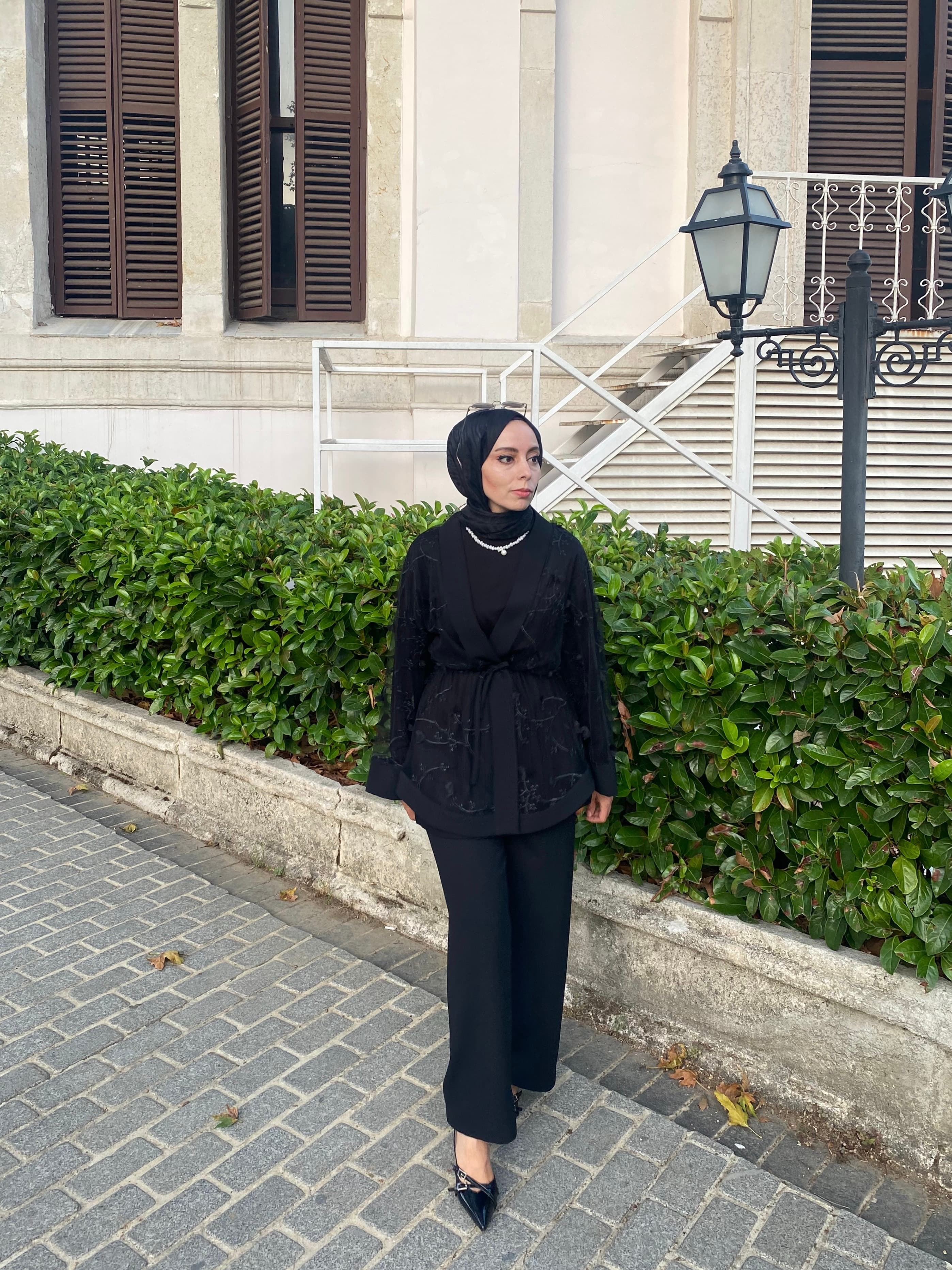 3’lü Tül Kimono Takım