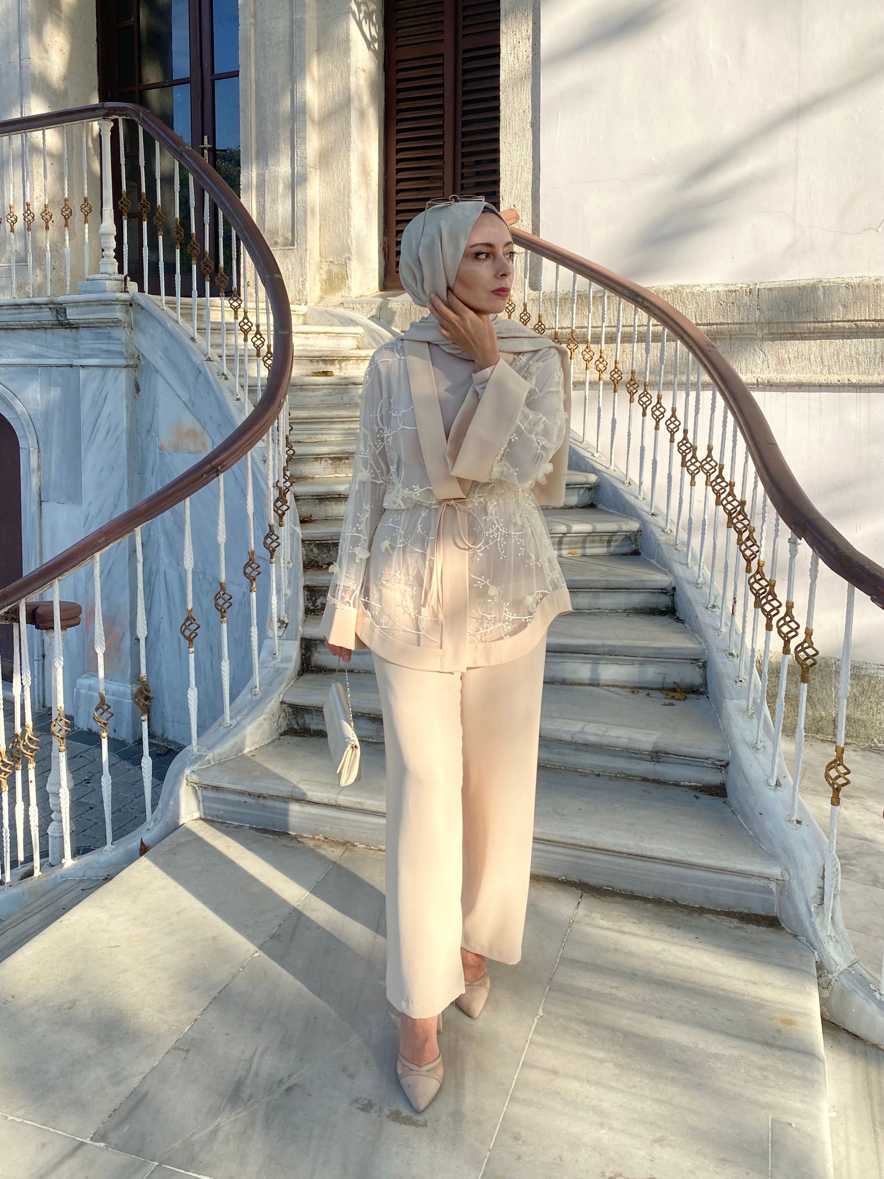 3’lü Tül Kimono Takım