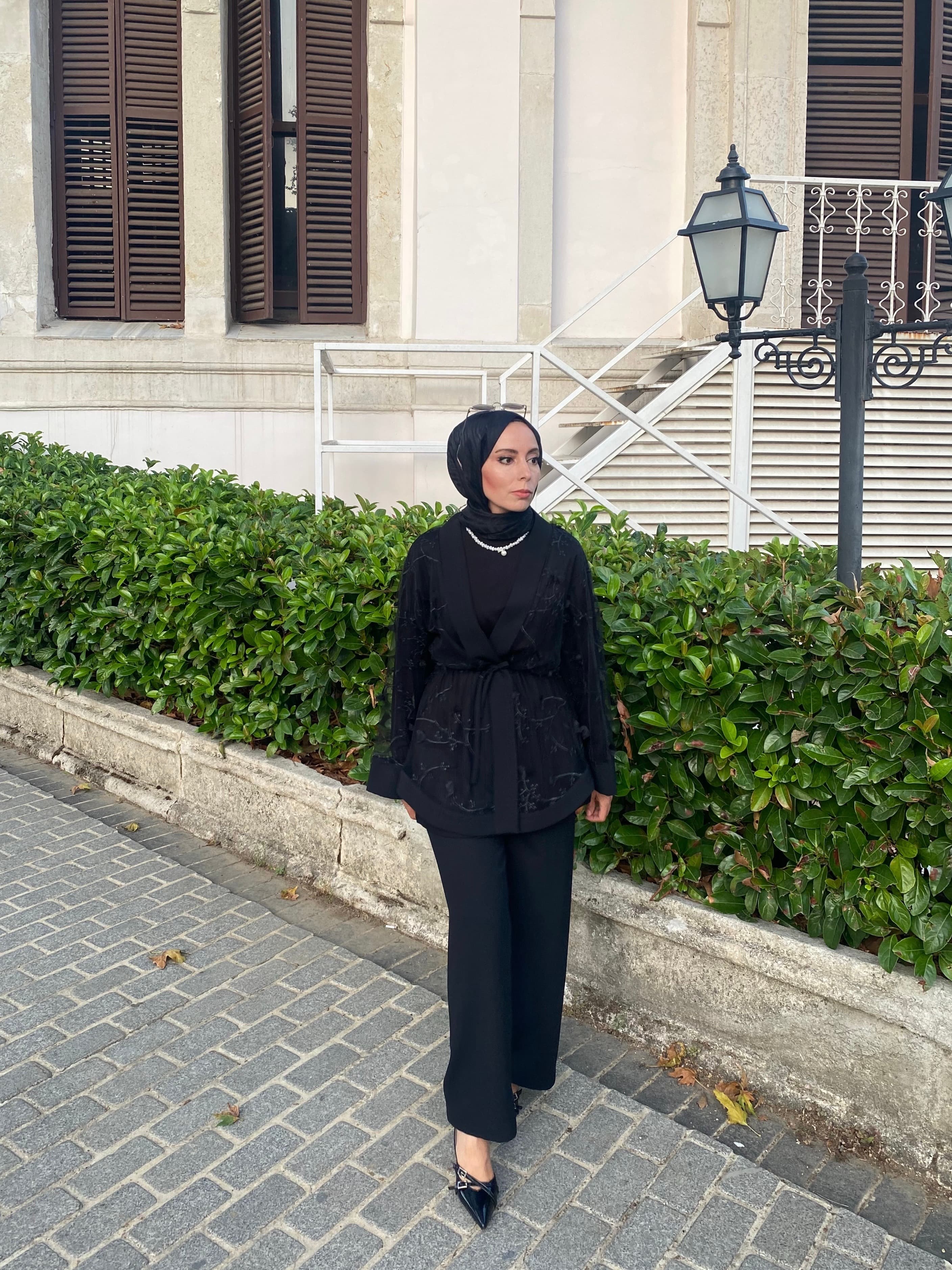 3’lü Tül Kimono Takım