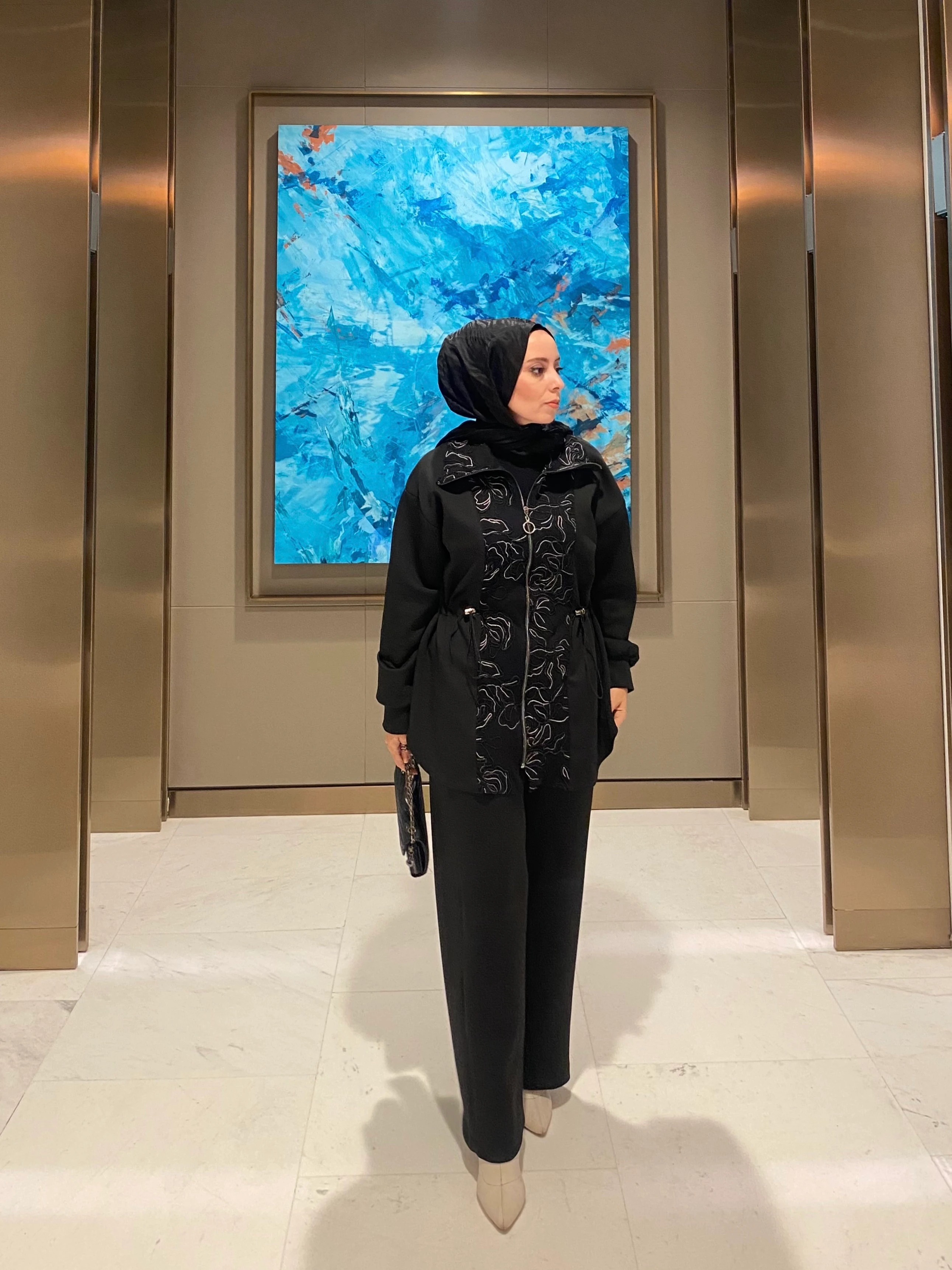 Nakış Detaylı Scuba Takım