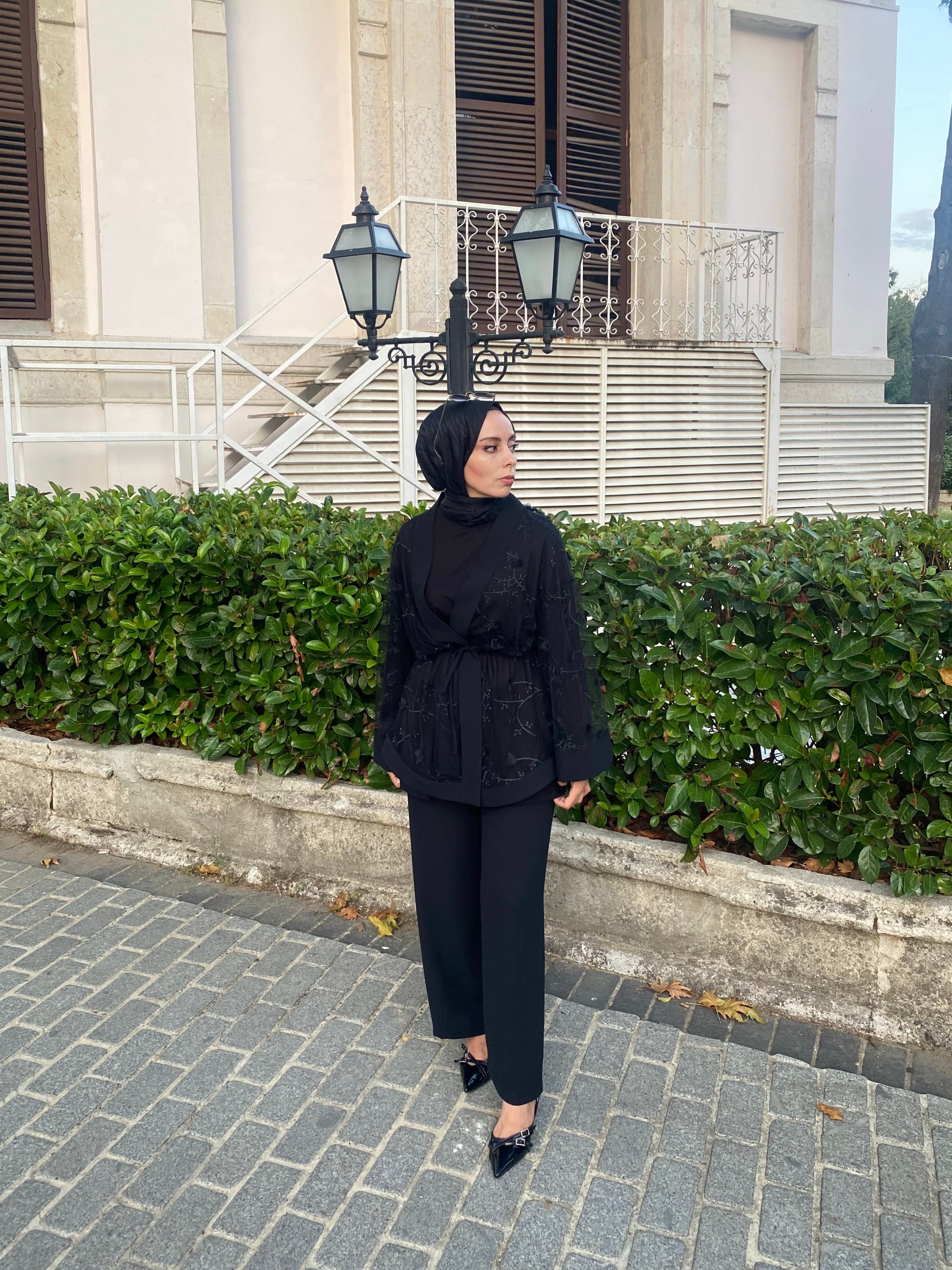 3’lü Tül Kimono Takım