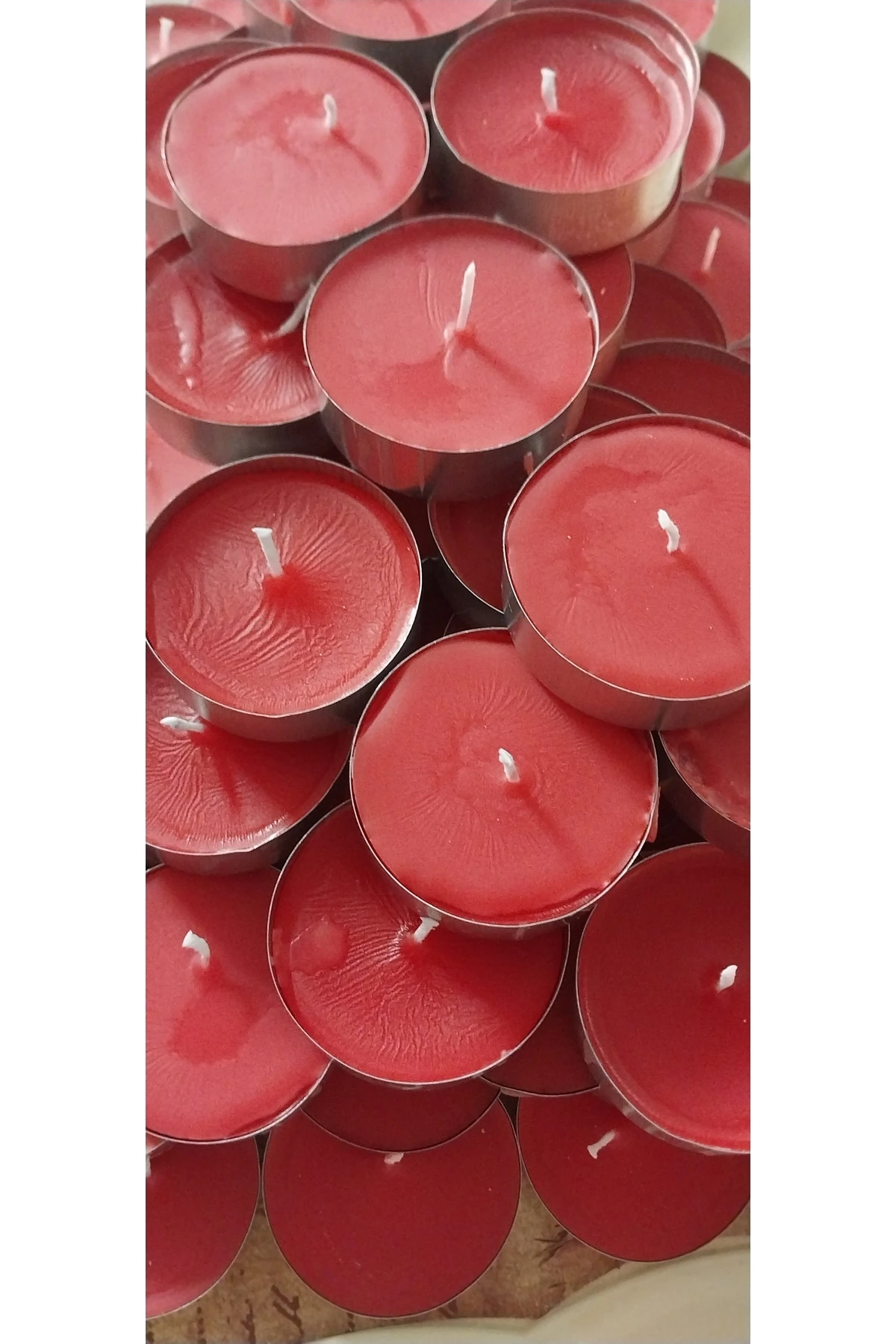 Tealight Mum 35 Gram-Buhurdanlık Maxi Boy Soya Parafinli 10 Adet Dekoratif Orta Boy Tealight Mum