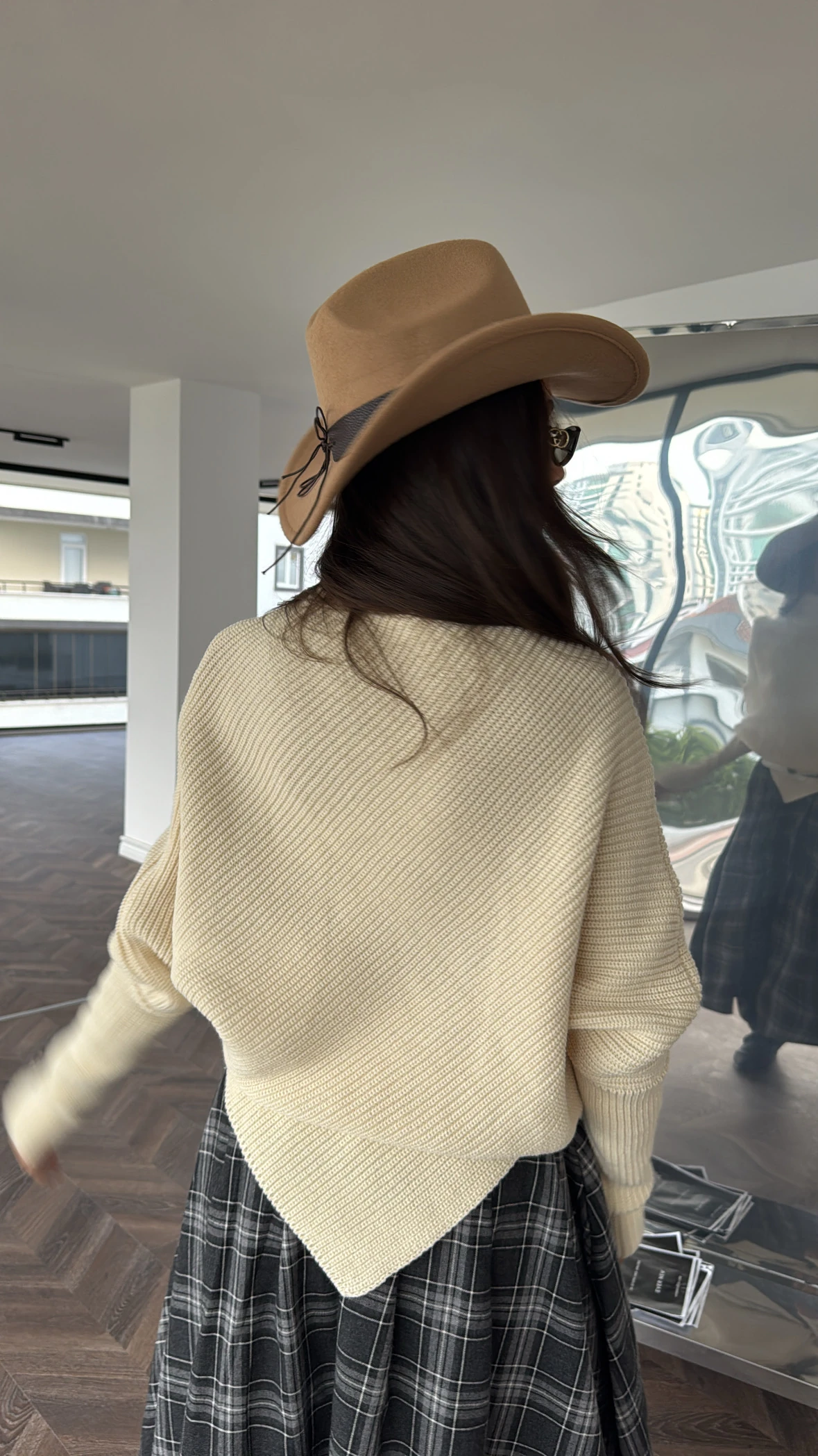 Asimetrik Triko Balıkçıl Kazak