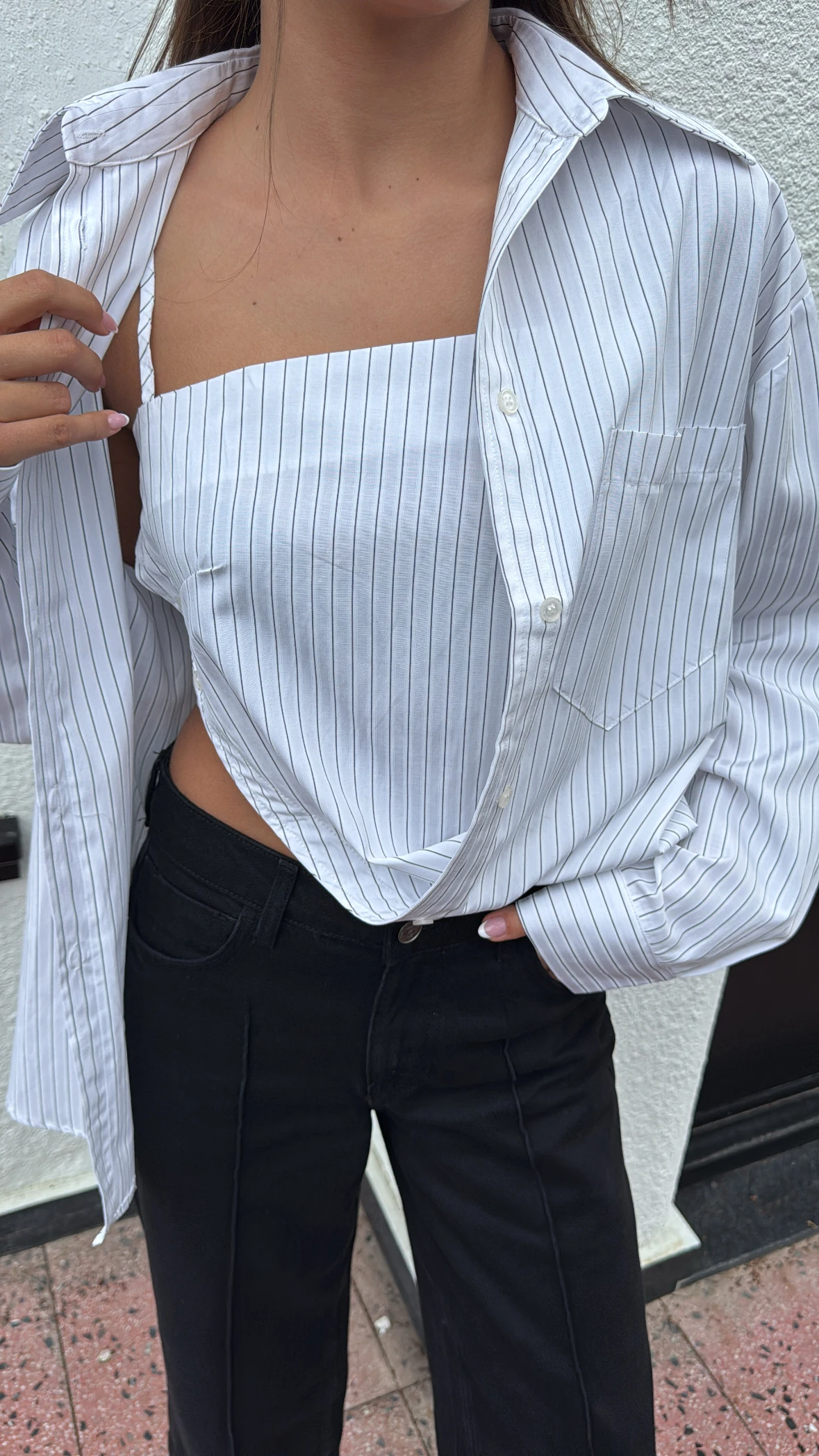 Çizgili Tasarım Gömlek