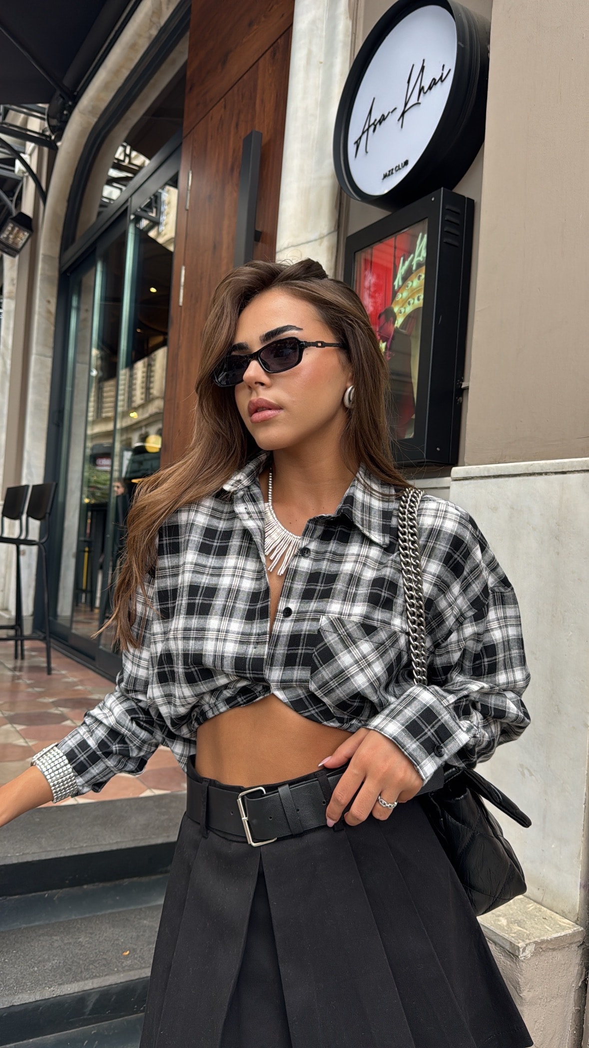 Ekose Oversize Gömlek