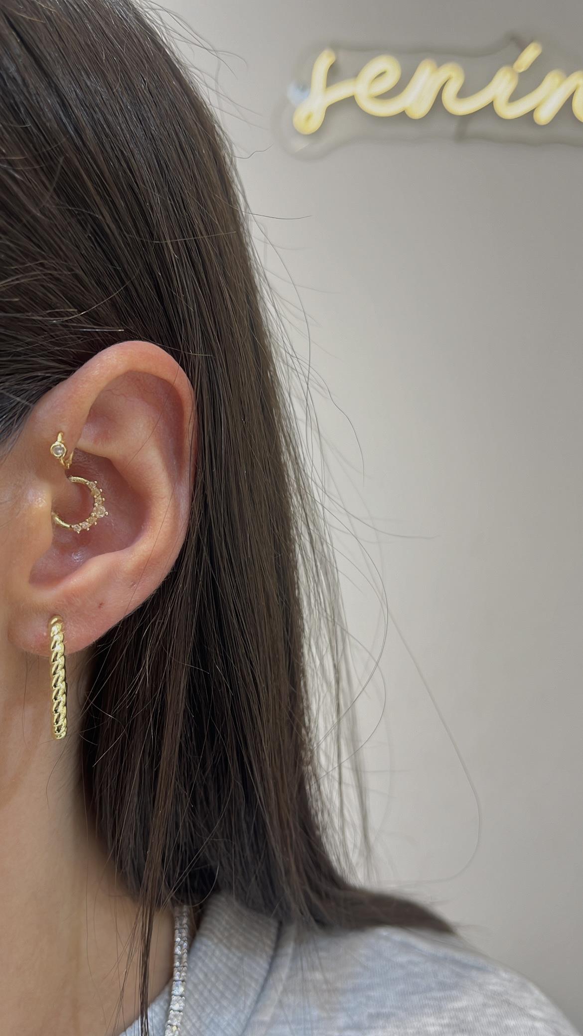 xuping basic burgu küpe 14k