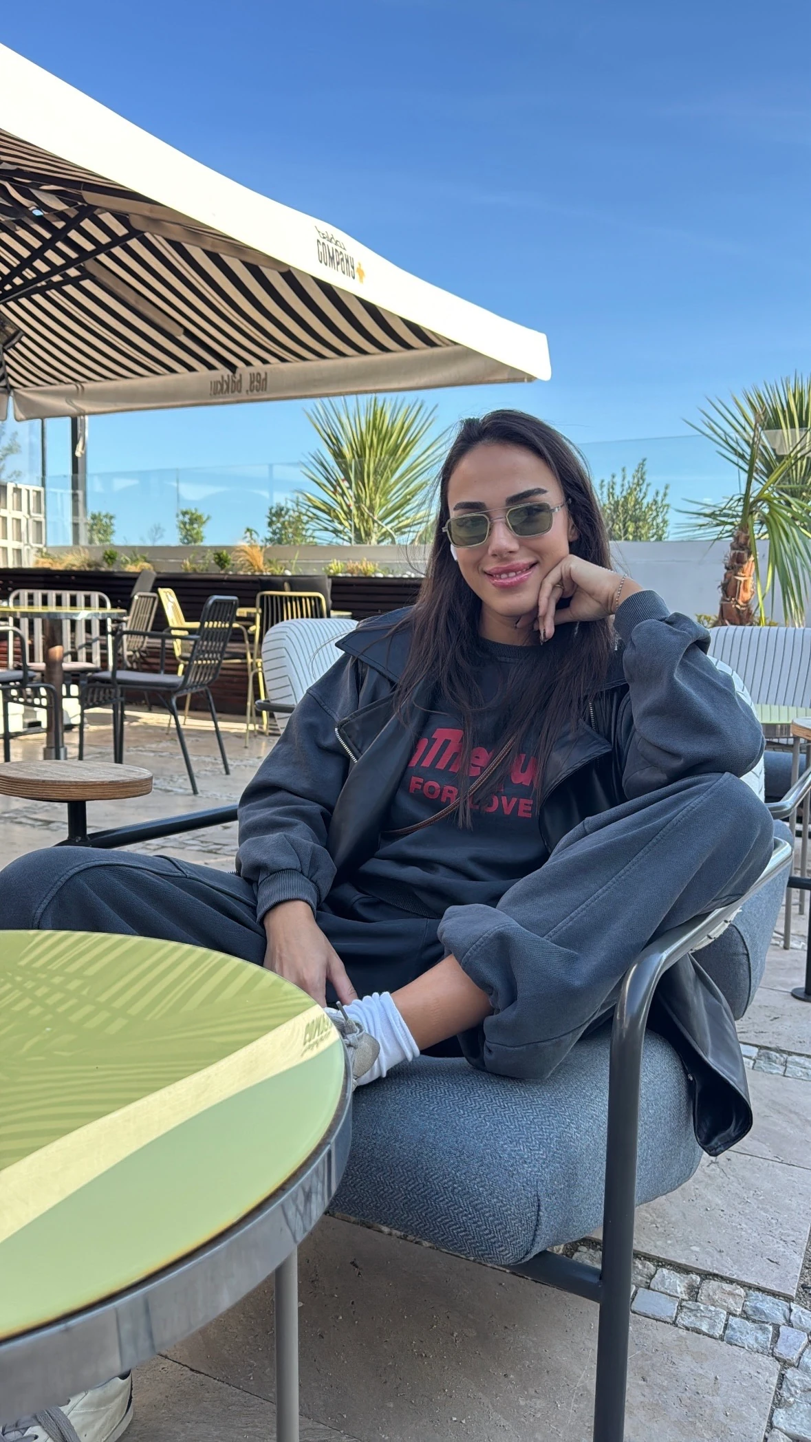 Yıkamalı Baskı Detay Eşofman Takım