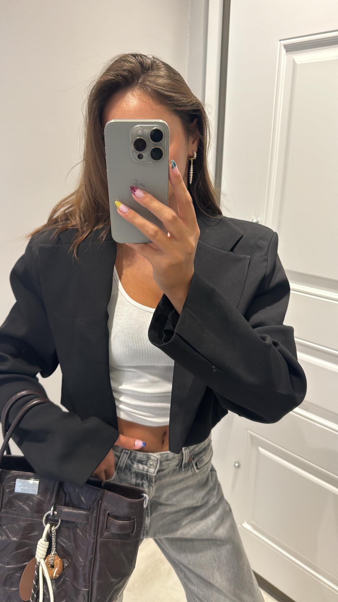 Premium kısa vatkalı blazer ceket