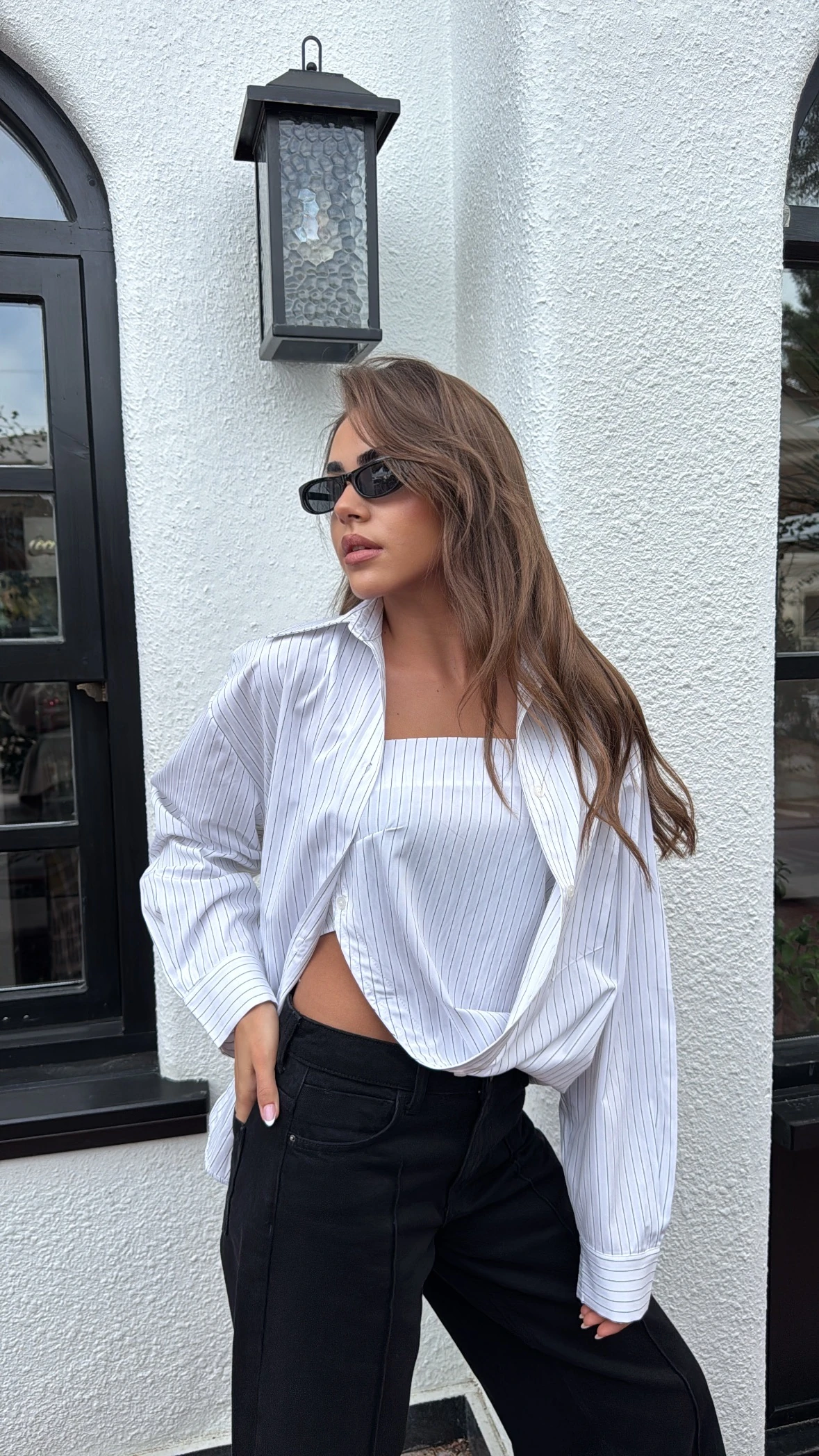 Çizgili Tasarım Gömlek