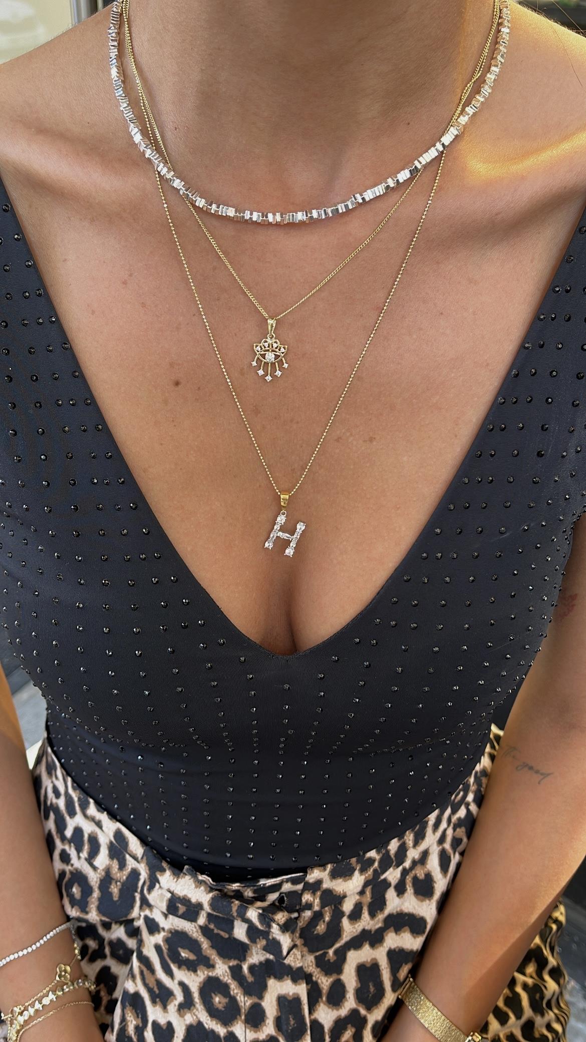 925 slilver kişiye özel harf kolye ucu