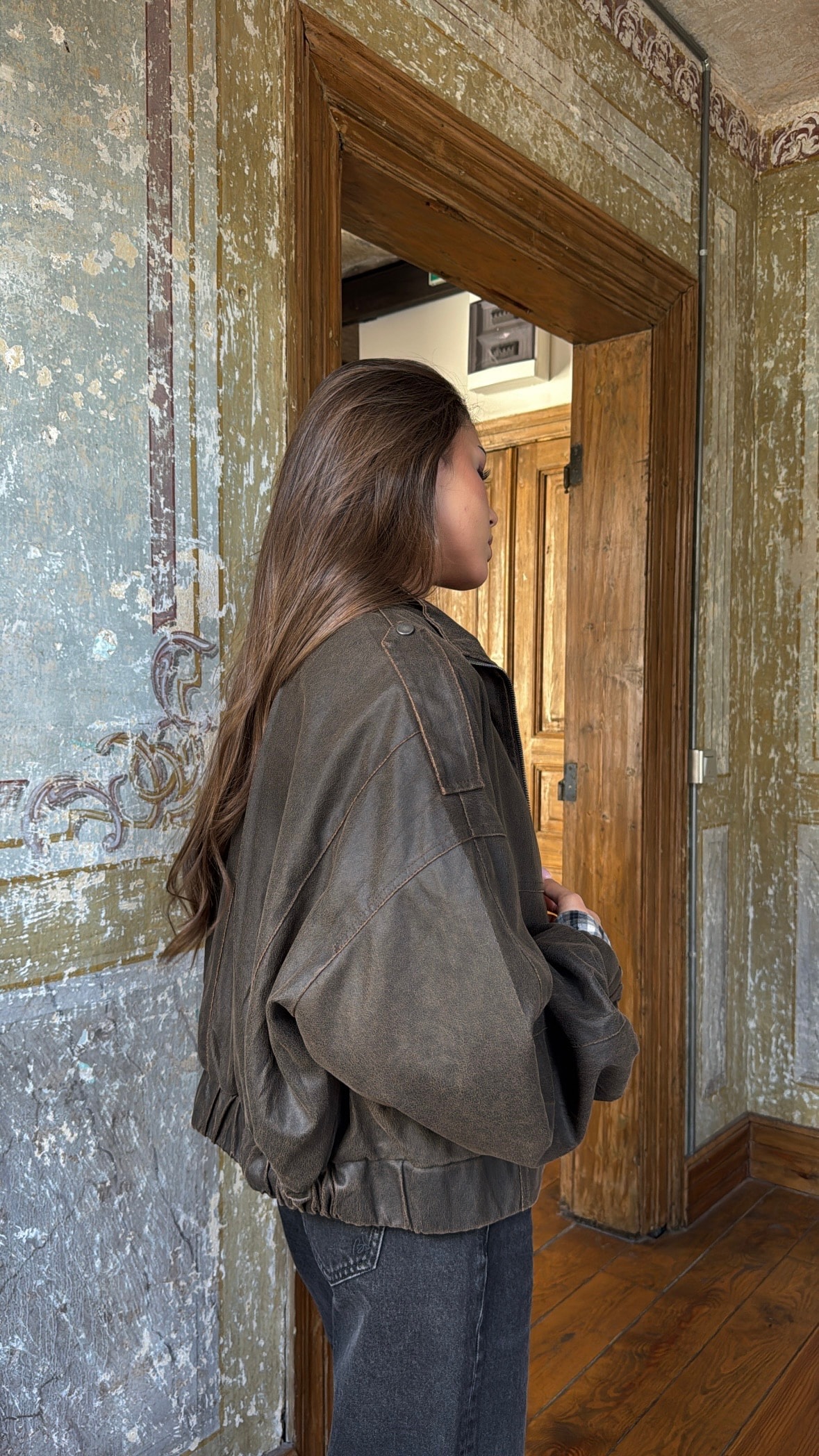 Retro Vintage Bomber Ceket