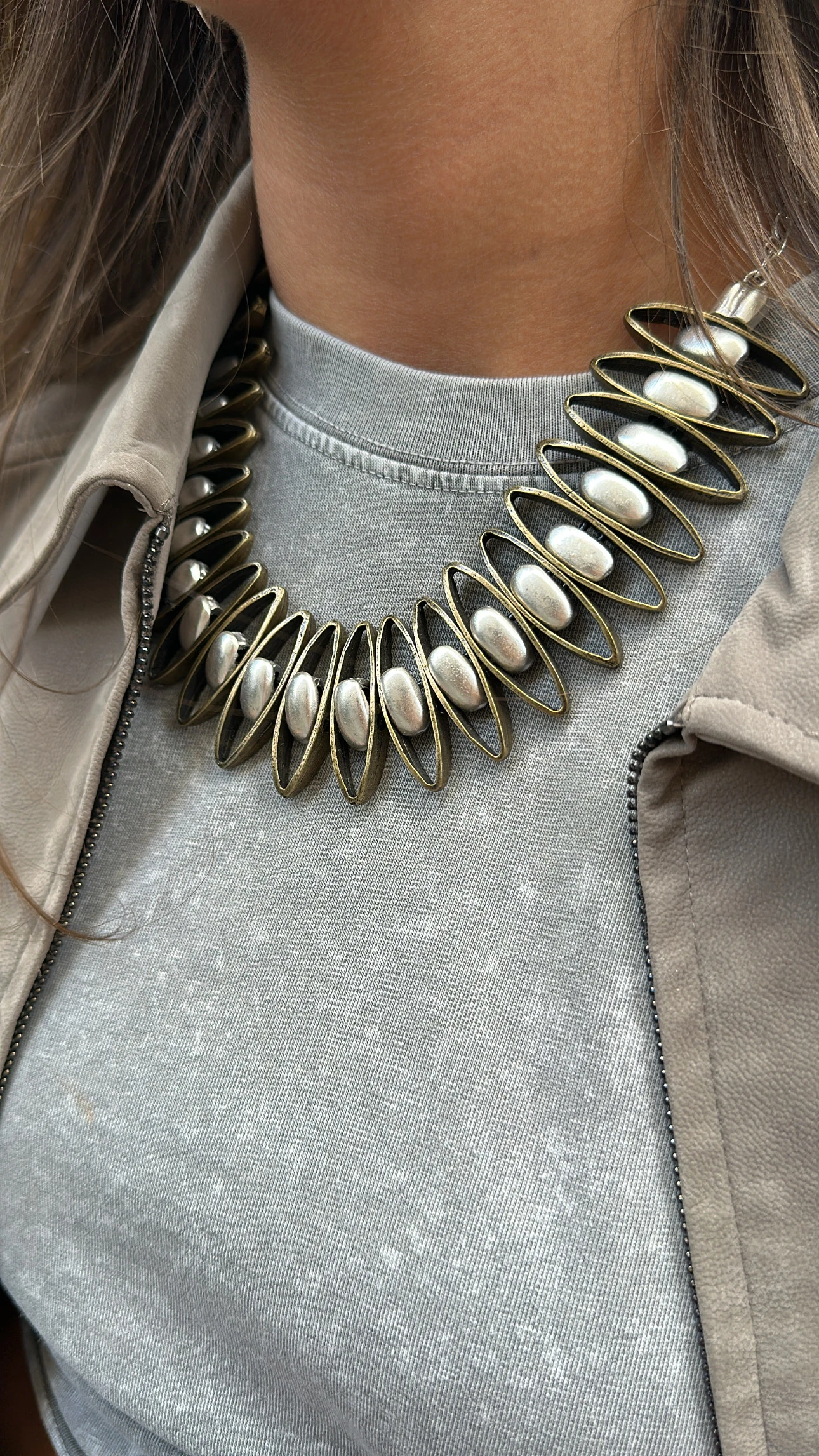 Gri Yıkamalı T-shirt