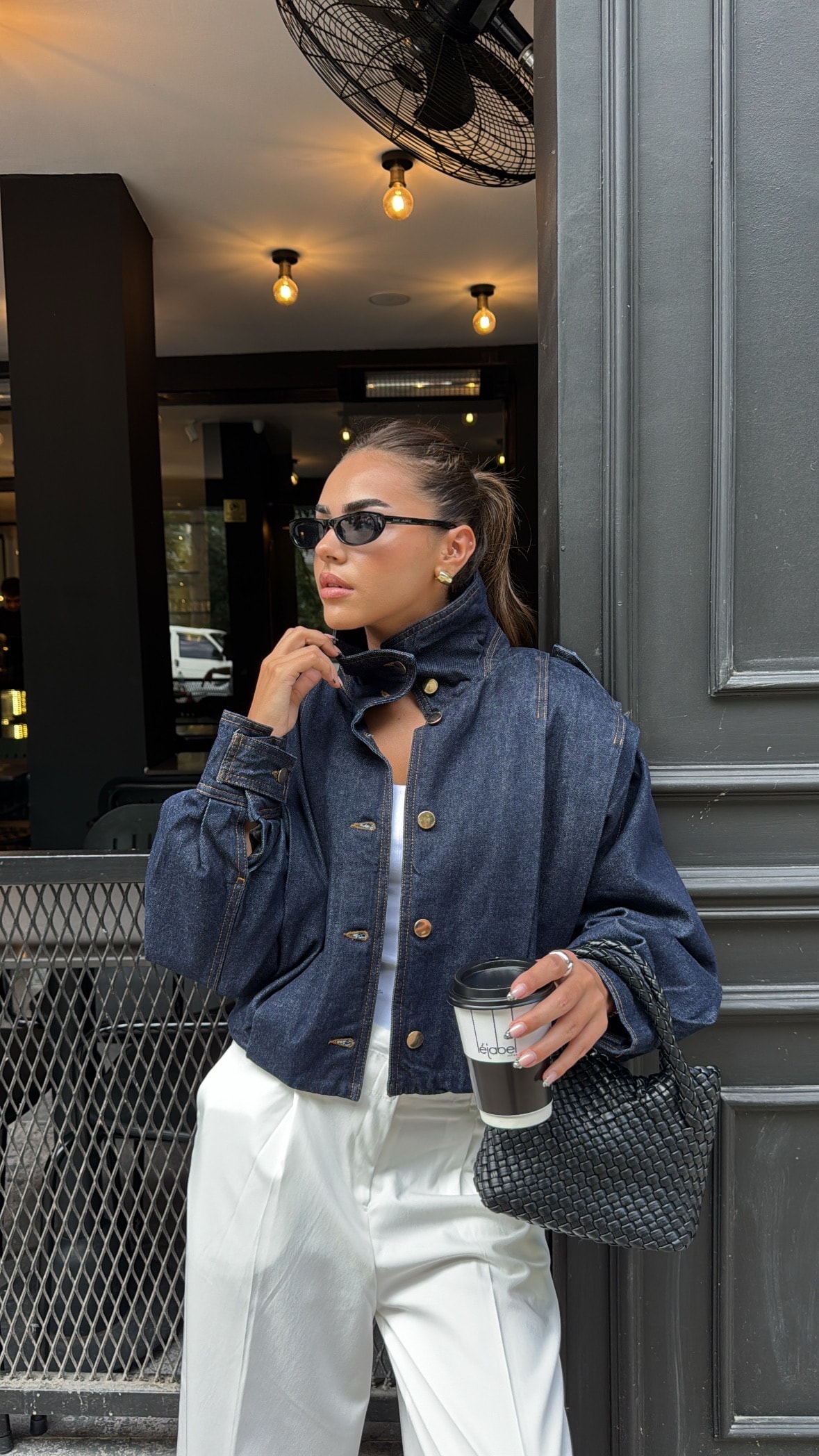 Premium Kot Apoletli Ceket 