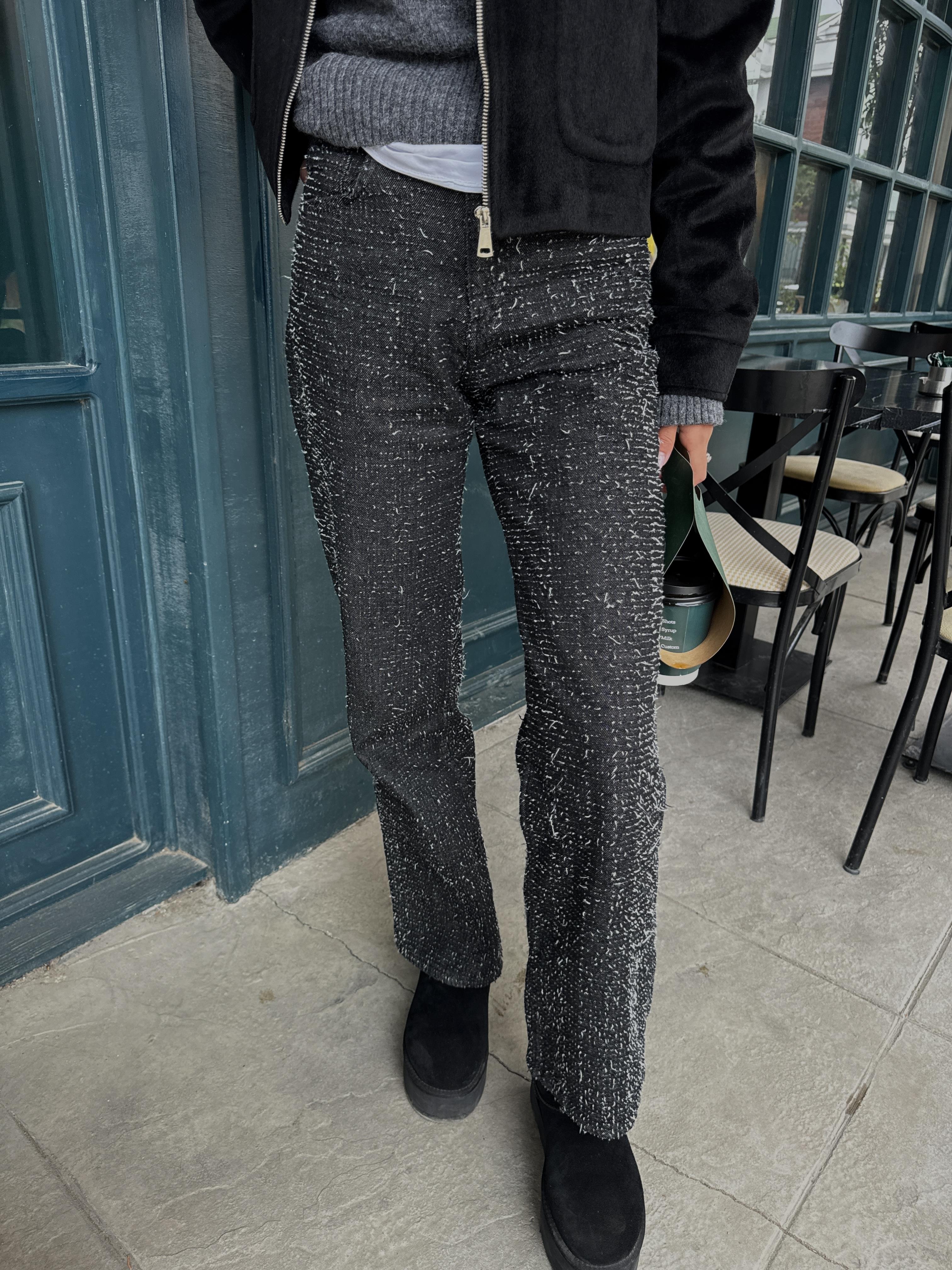 Siyah tüvit straight jean