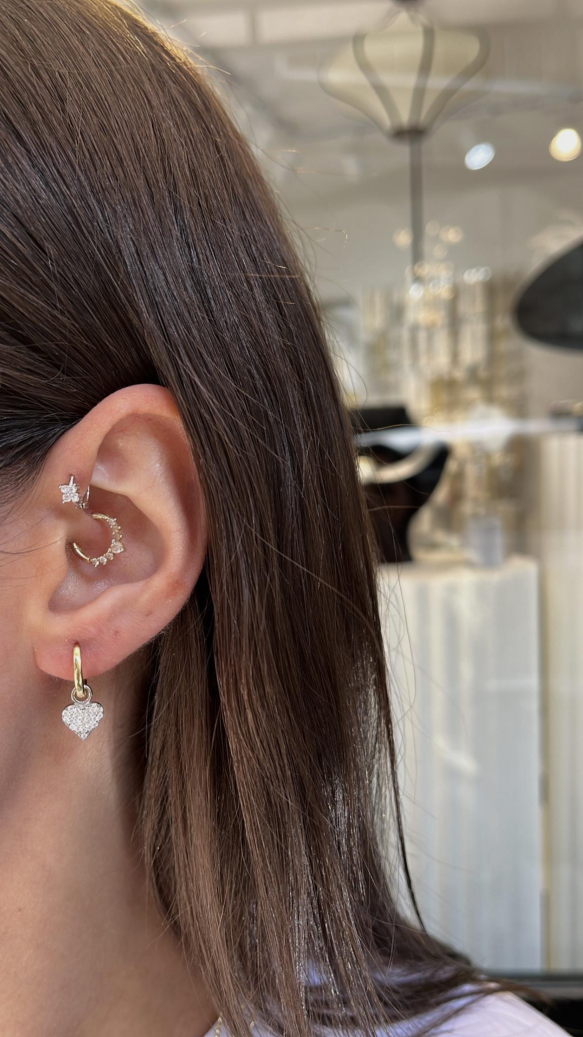 925 silver minimal halka küpe