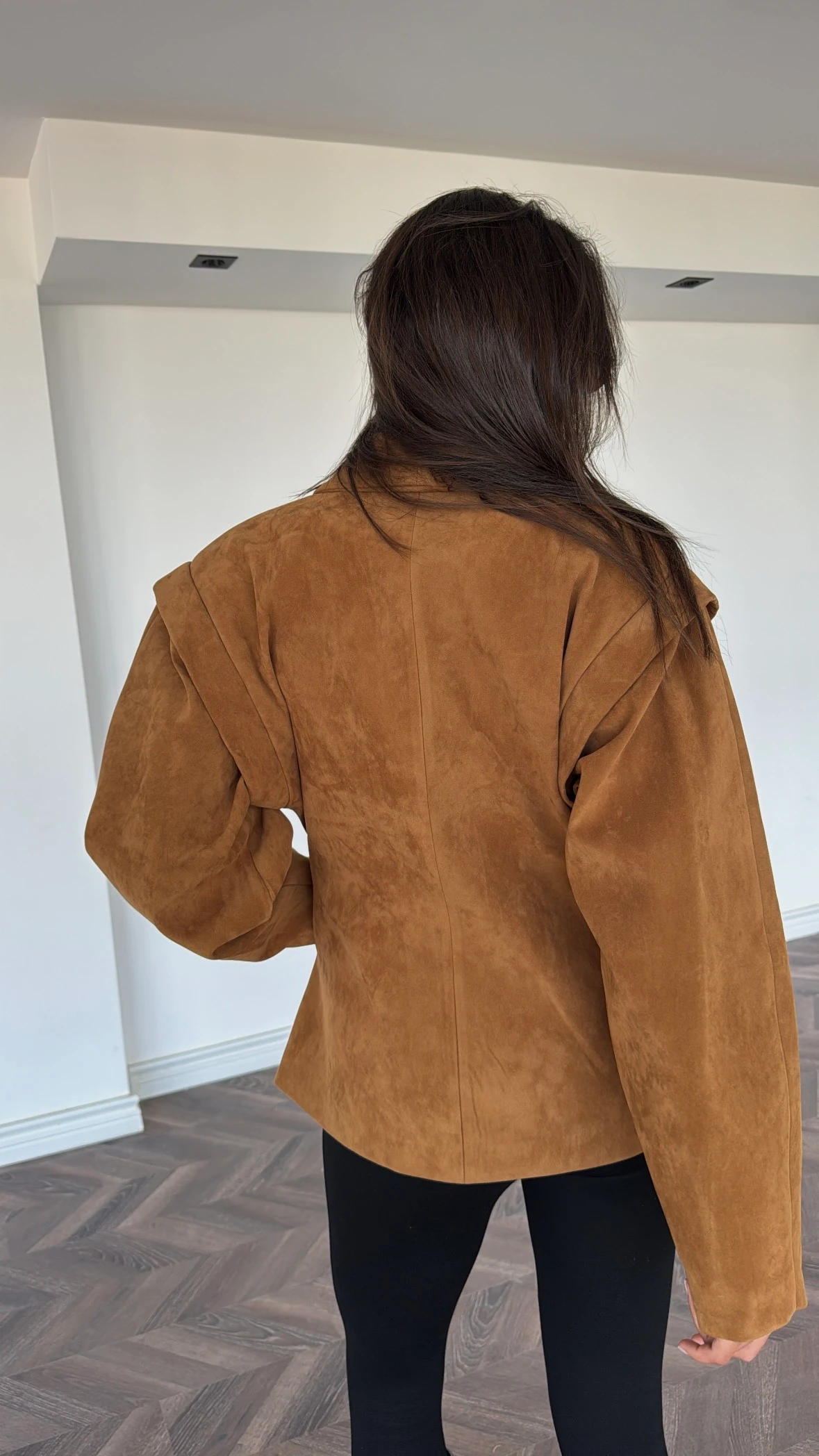 Bronte Omuz Detaylı Camel Blazer Ceket