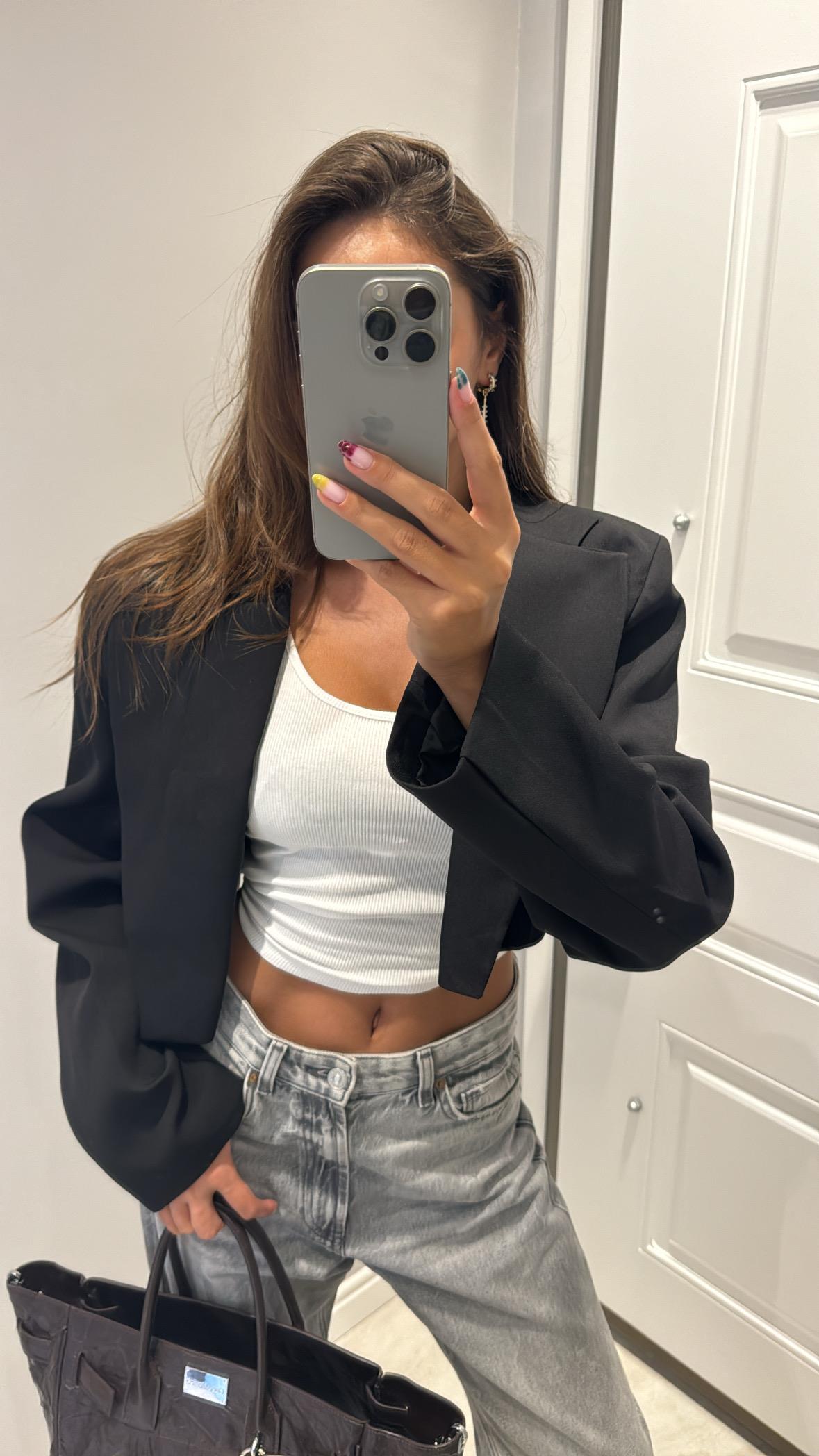 Premium kısa vatkalı blazer ceket