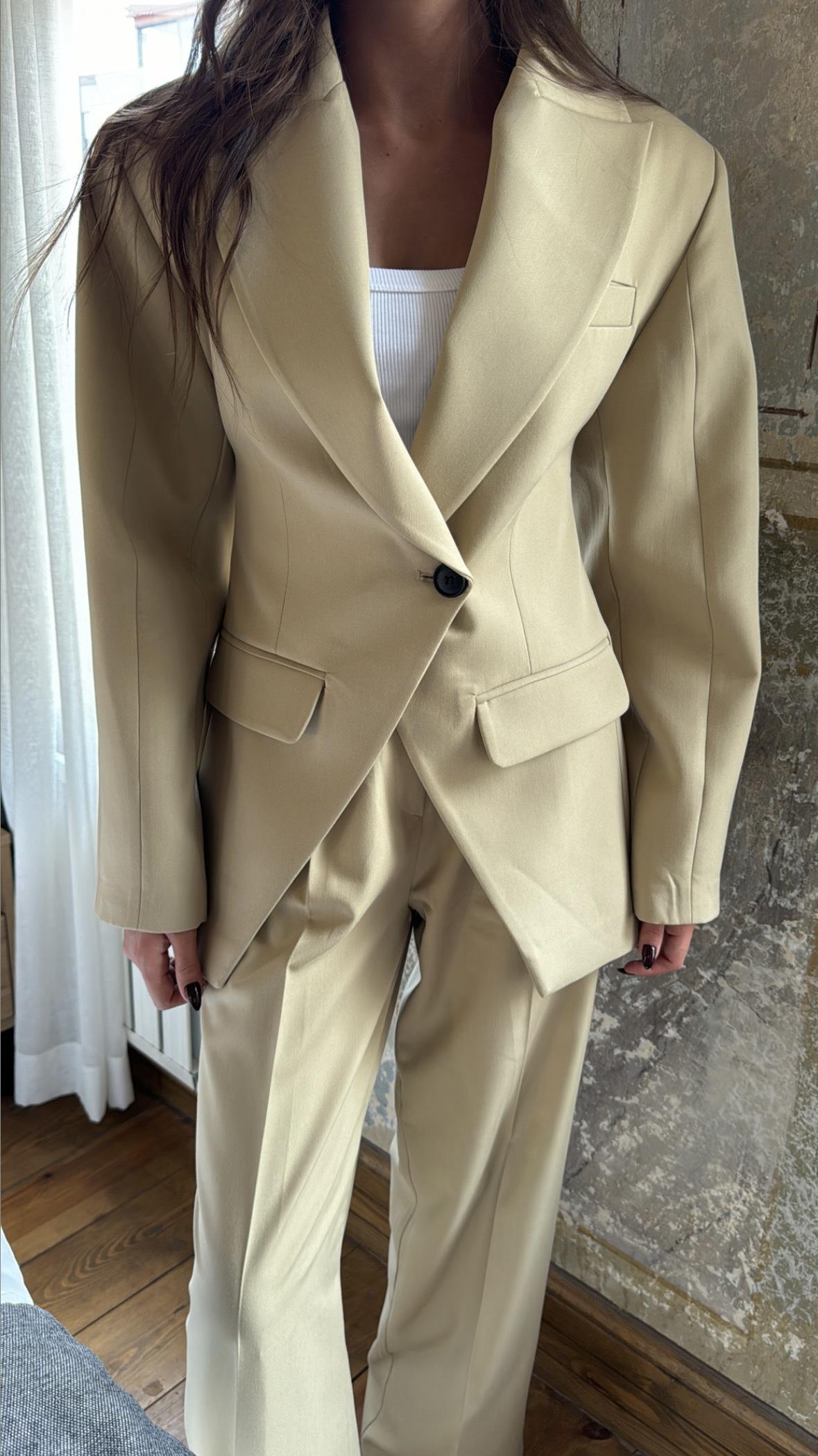 Camel Gabardin Premium Takım