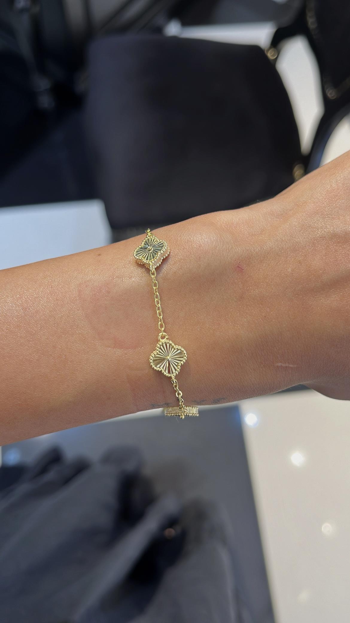 925 gümüş van cleef bileklik