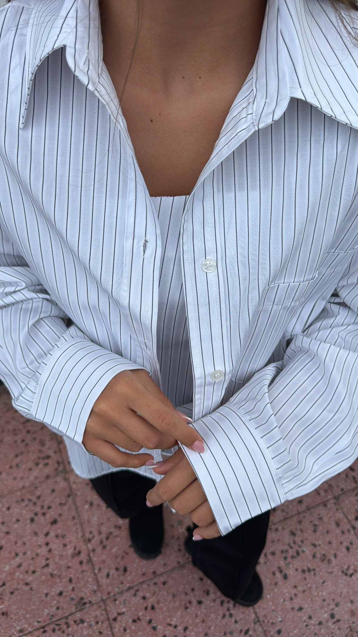 Çizgili Tasarım Gömlek