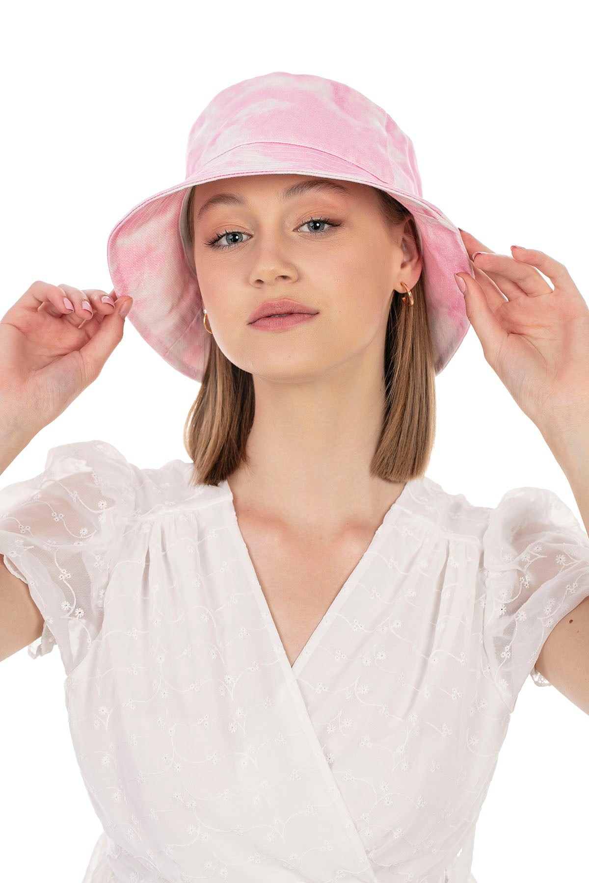 Pembe Batikli Bucket Şapka