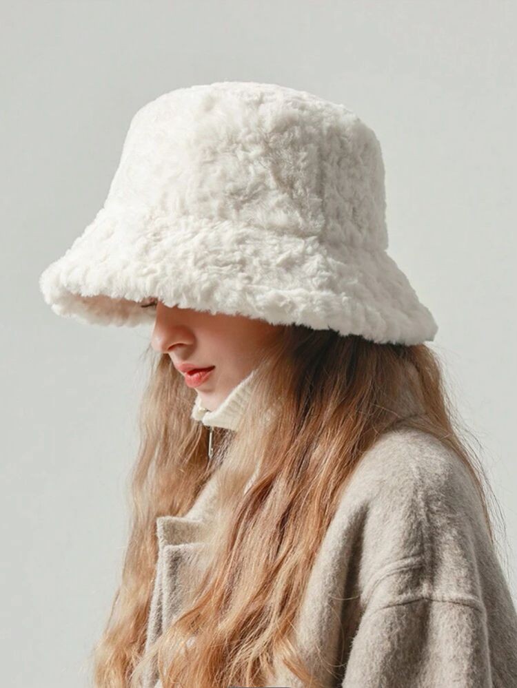 Peluş Bucket Şapka