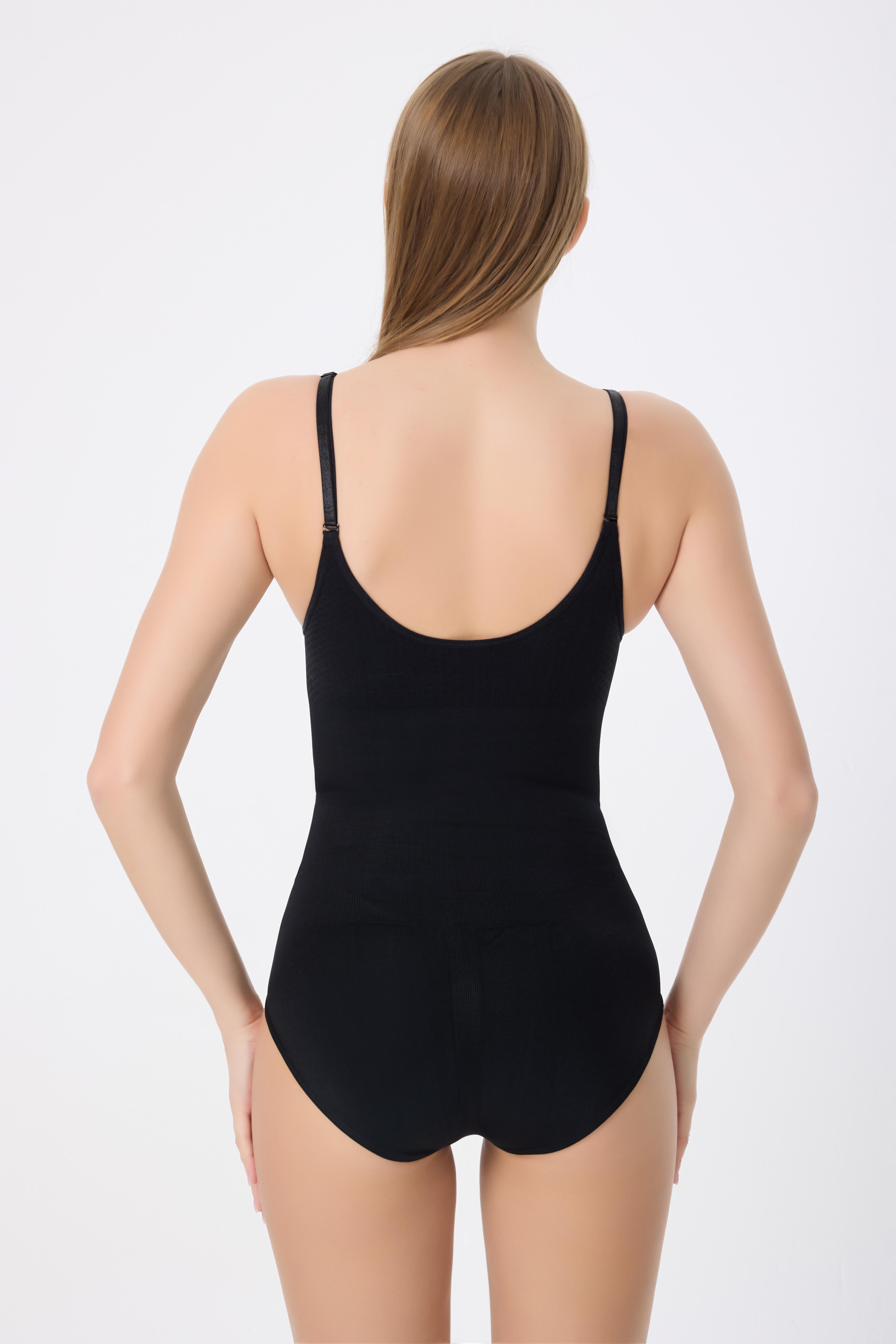 Slip Zıbın Korse - Alttan Çıtçıtlı, Göbek ve Bel Toparlayıcı, Nefes Alabilen Kumaş, Çıkarılabilir Askılı Body Atlet