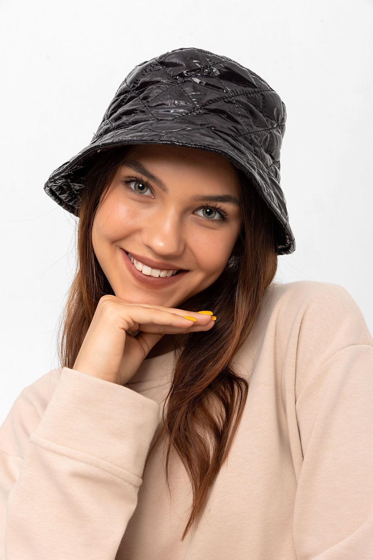 Parlak Bucket Şapka