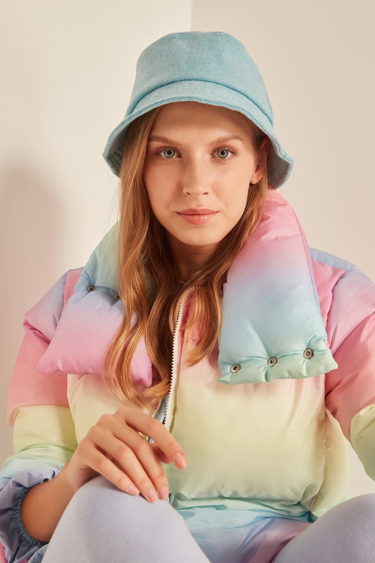 Unisex Kaşe Bucket Şapka Modeli