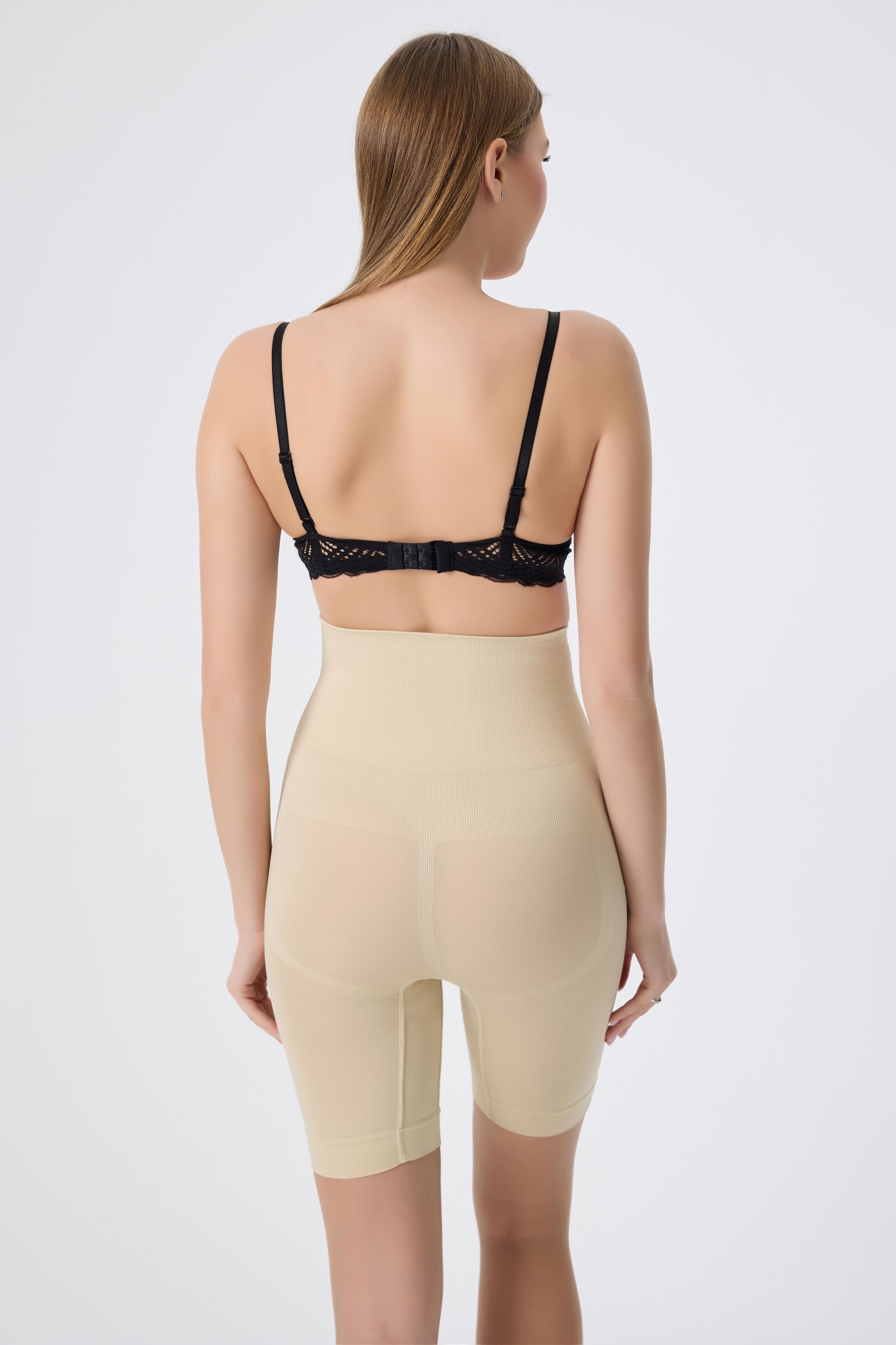 Korse Tayt Push Up Etkili Yüksek Bel Modeli - Sıkılaştırıcı, Toparlayıcı, Kaymaz Silikon Bantlı, Vücut Şekillendirici - TEN
