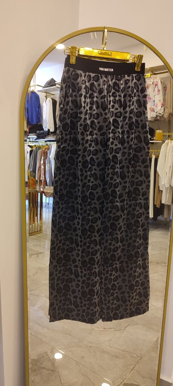 Quzu Leopar Desen Pantolon