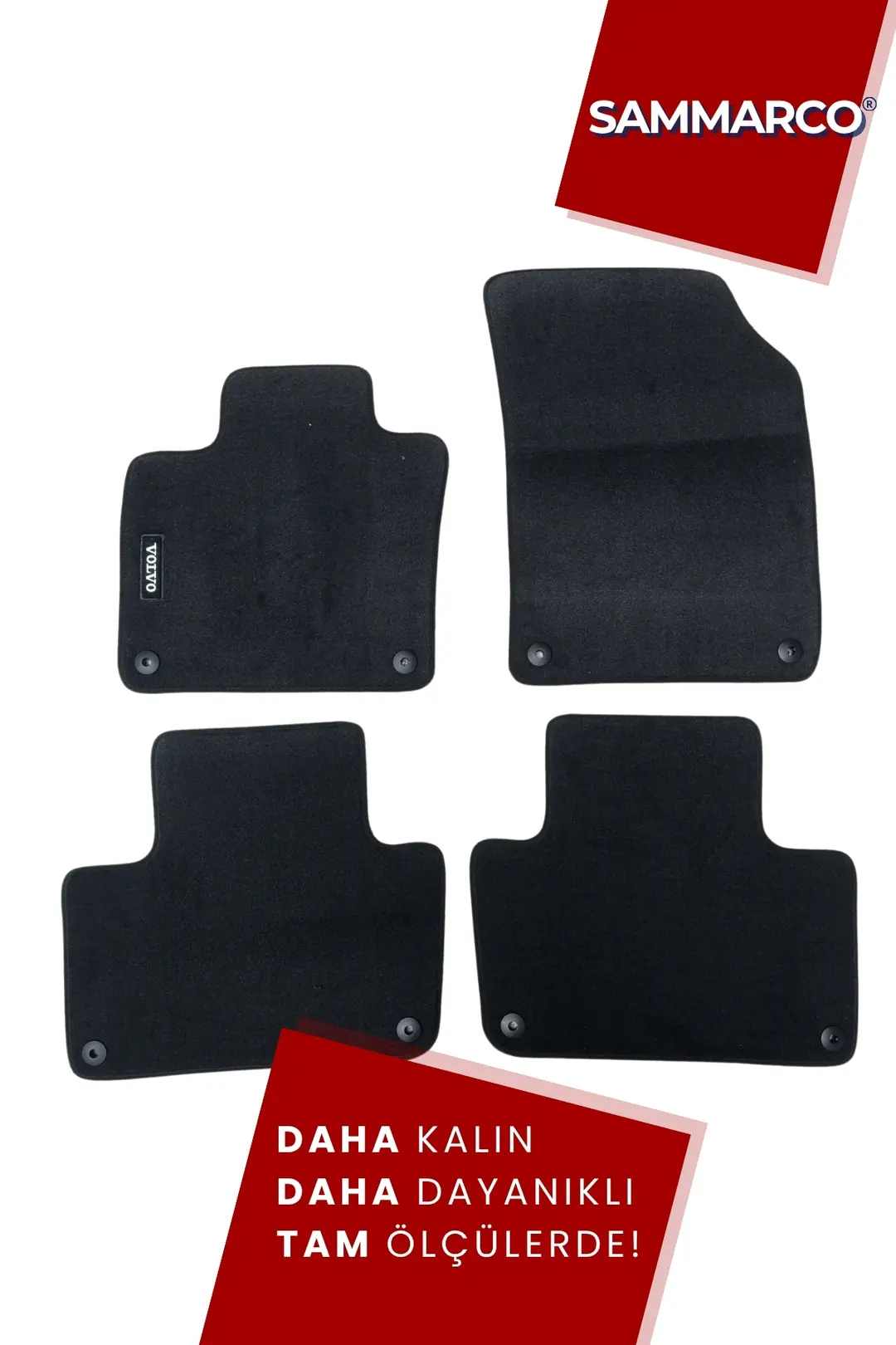 Sammarco Volvo XC 70 2007 Sonrası Velur Halı Paspas