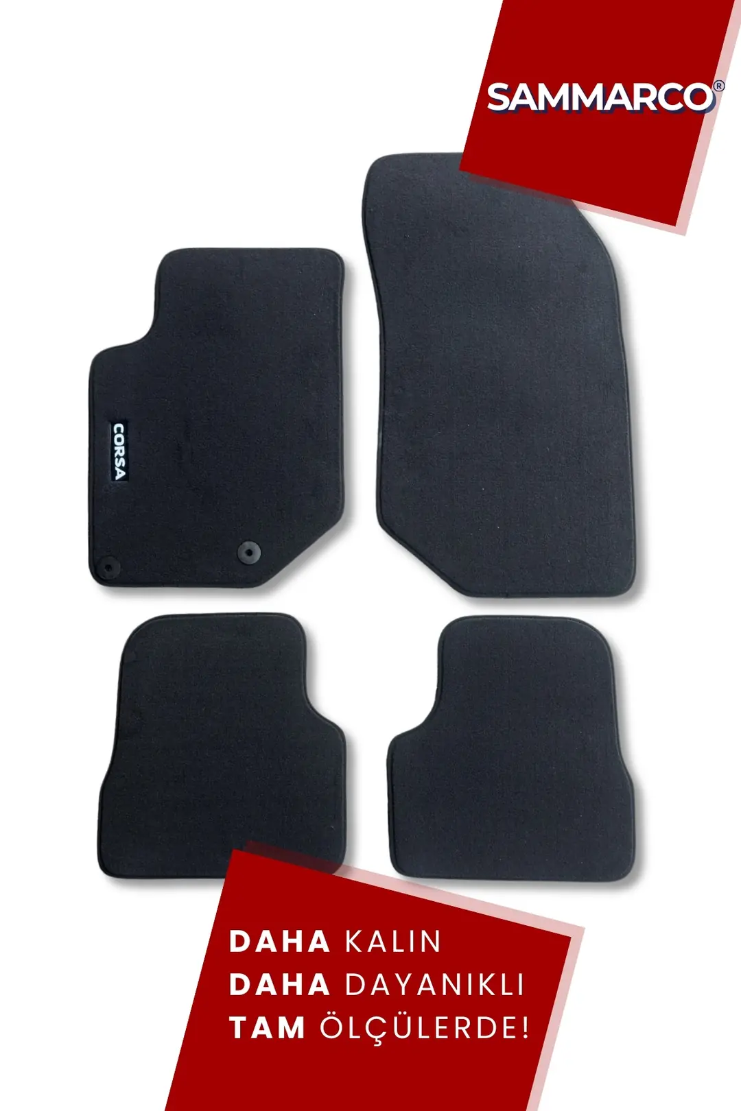 Sammarco Opel Corsa F 2019 Sonrası Velur Halı Paspas