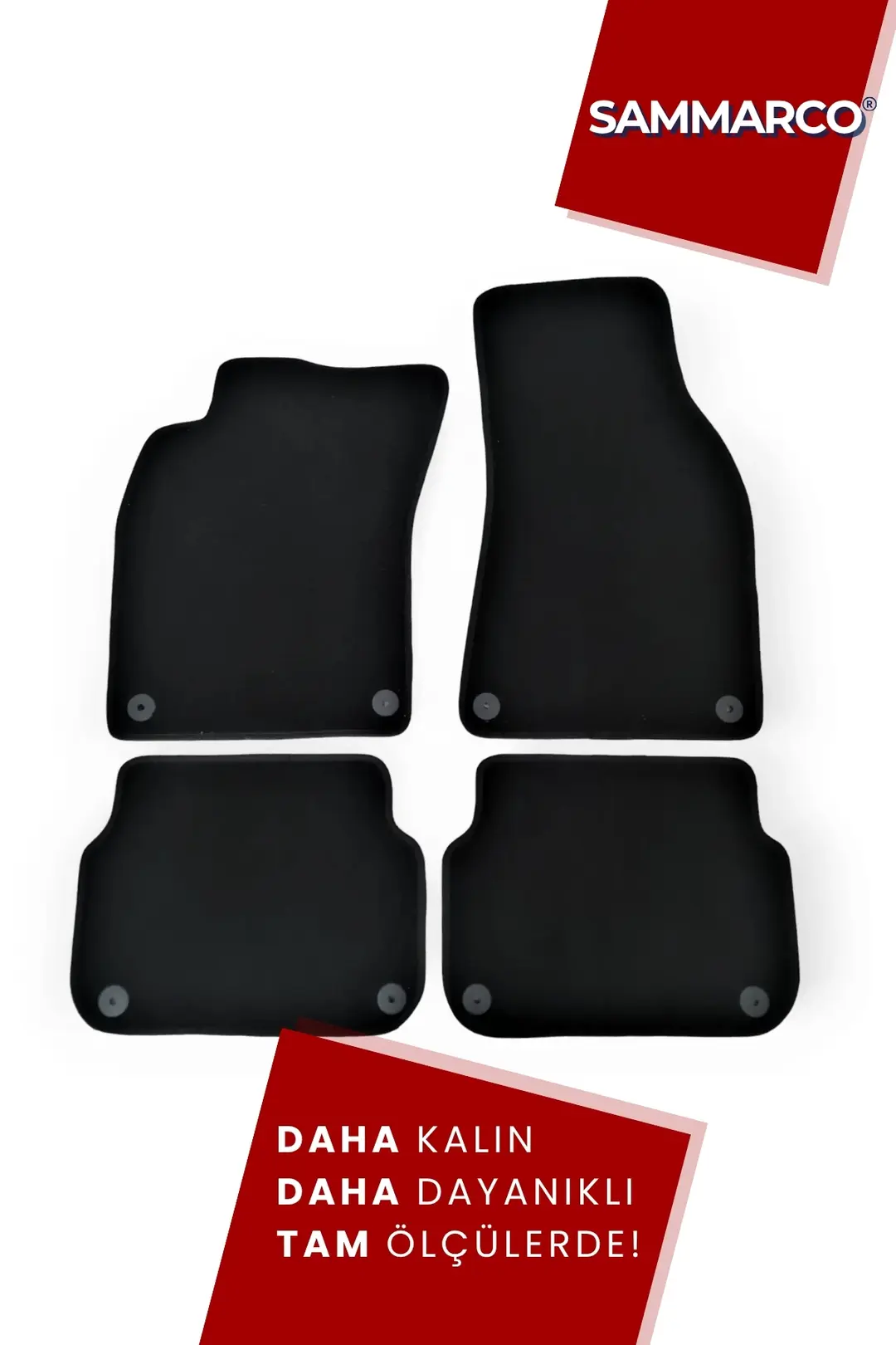 Sammarco Audi A6 1997-2004 Velur Halı Paspas