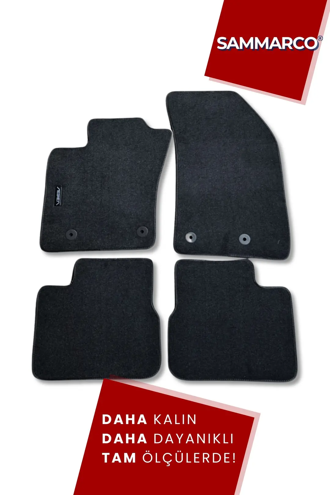 Sammarco Fiat Egea Hatchback 2015 Sonrası Velur Halı Paspas