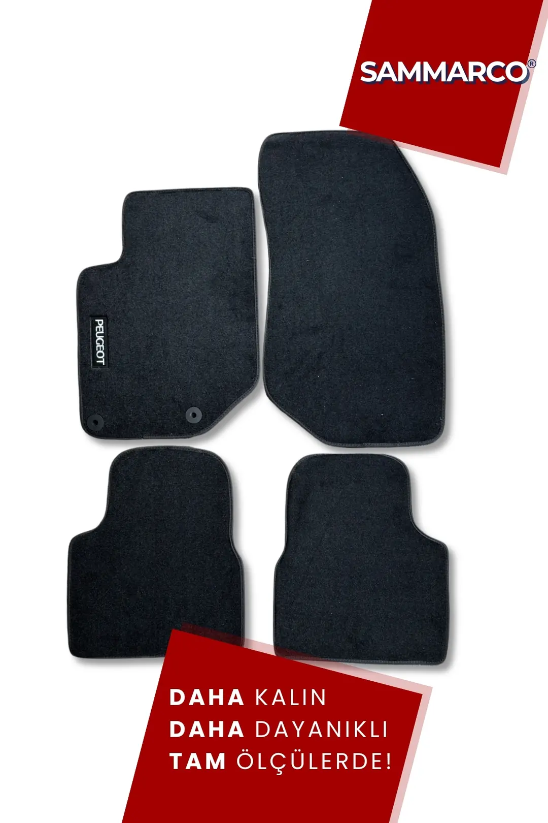 Sammarco Peugeot Rifter 2019 Sonrası Velur Halı Paspas