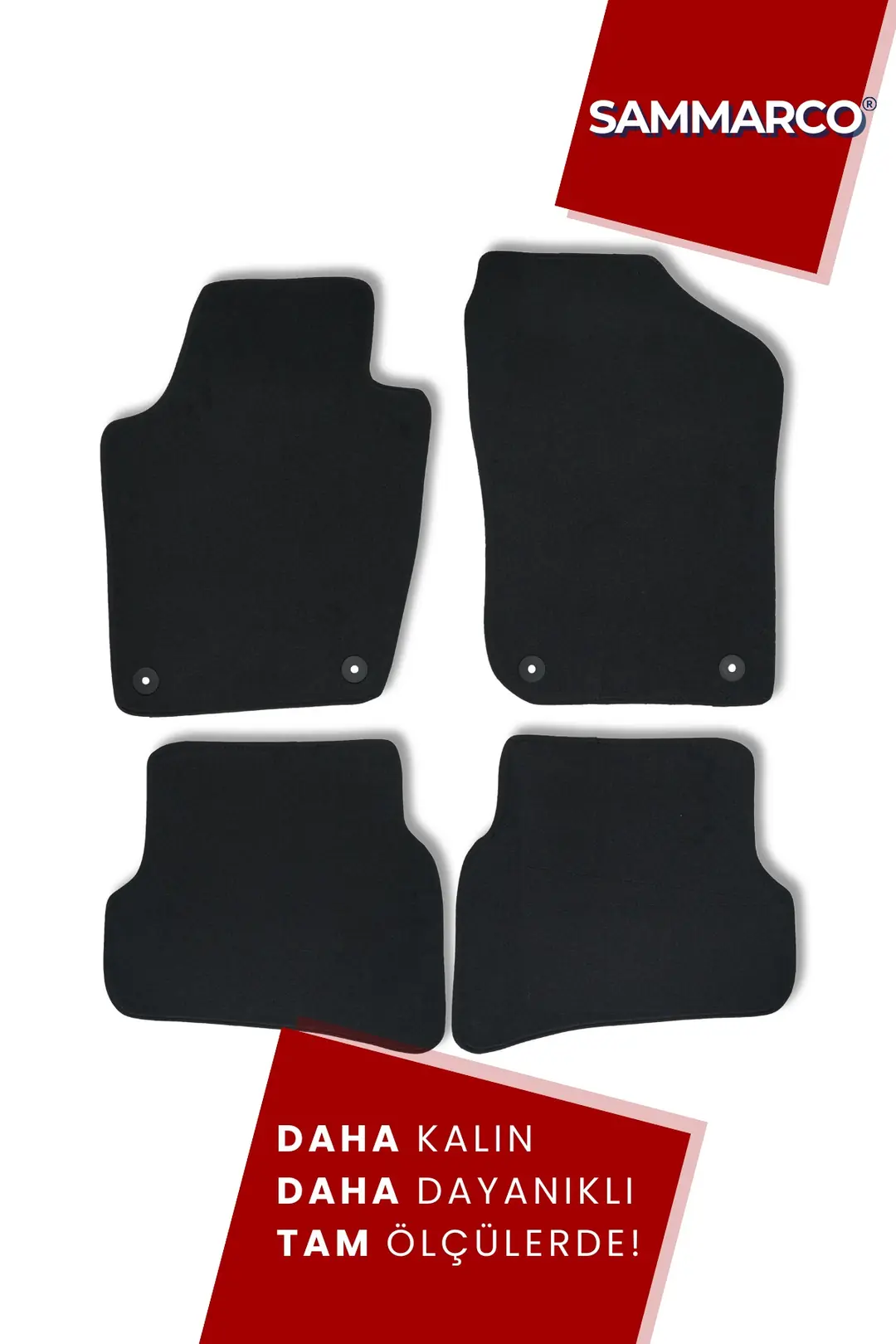 Sammarco Volkswagen Polo 6R 2009-2017 Velur Halı Paspas