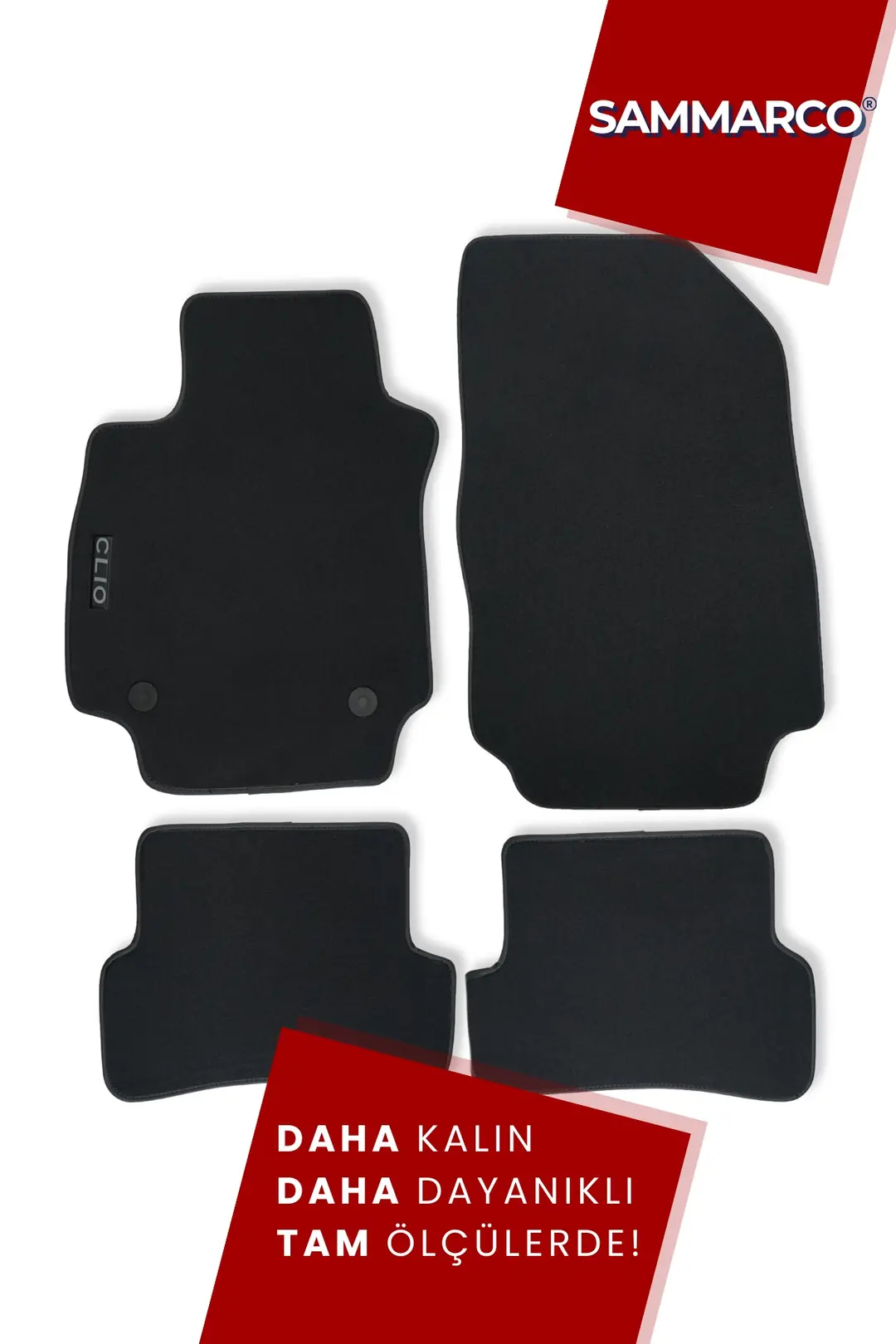 Sammarco Renault Clio 4 2012-2019 Velur Halı Paspas